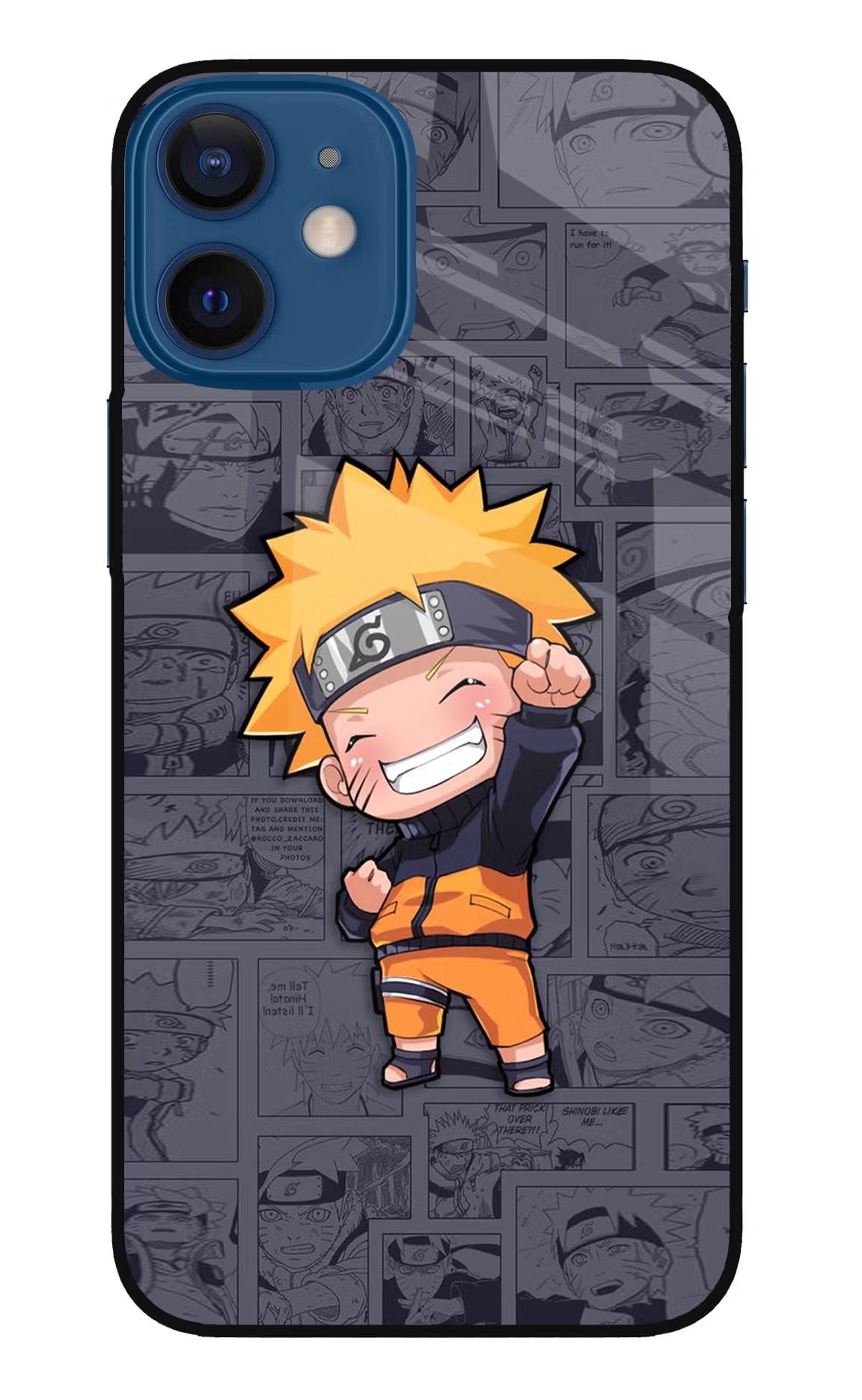 Chota Naruto iPhone 12 Mini Glass Case Back Cover by Casekaro