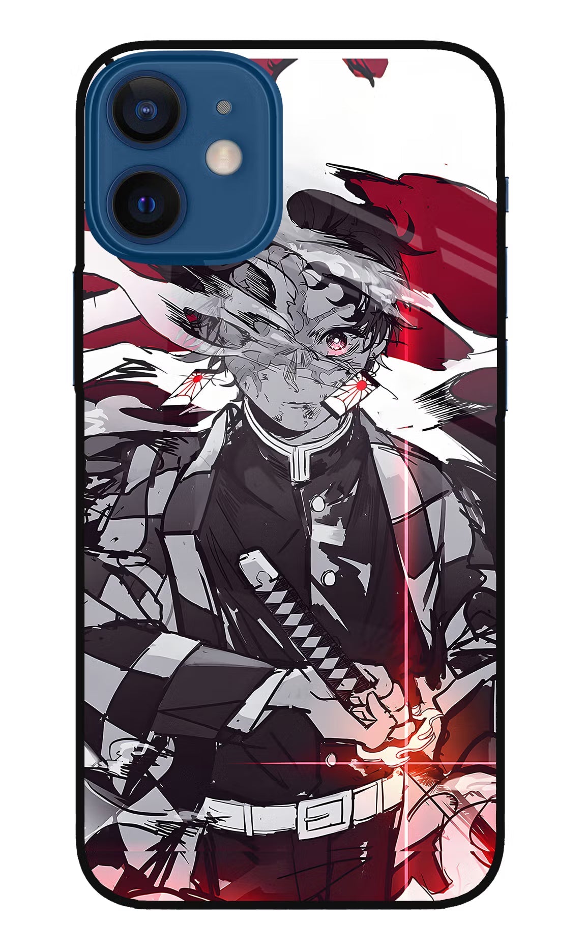 Demon Slayer iPhone 12 Mini Glass Case Back Cover by Casekaro