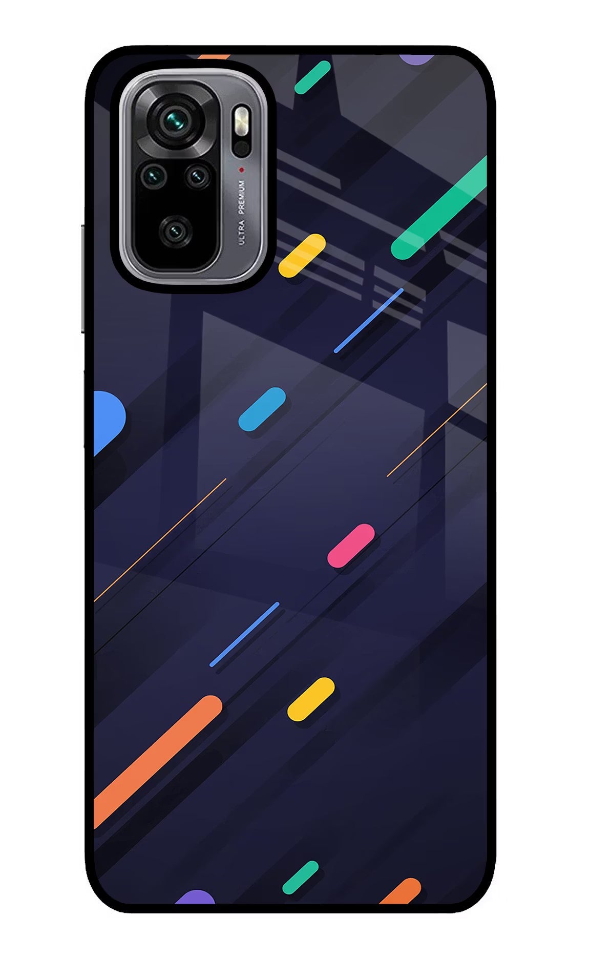 Abstract Design Redmi Note 10/10S Glass Case Back Cover by Casekaro
