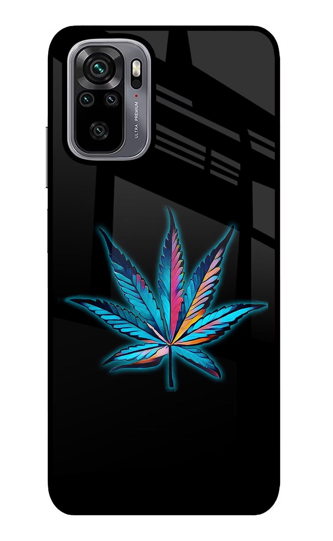 Weed Redmi Note 10/10S Glass Case Back Cover by Casekaro