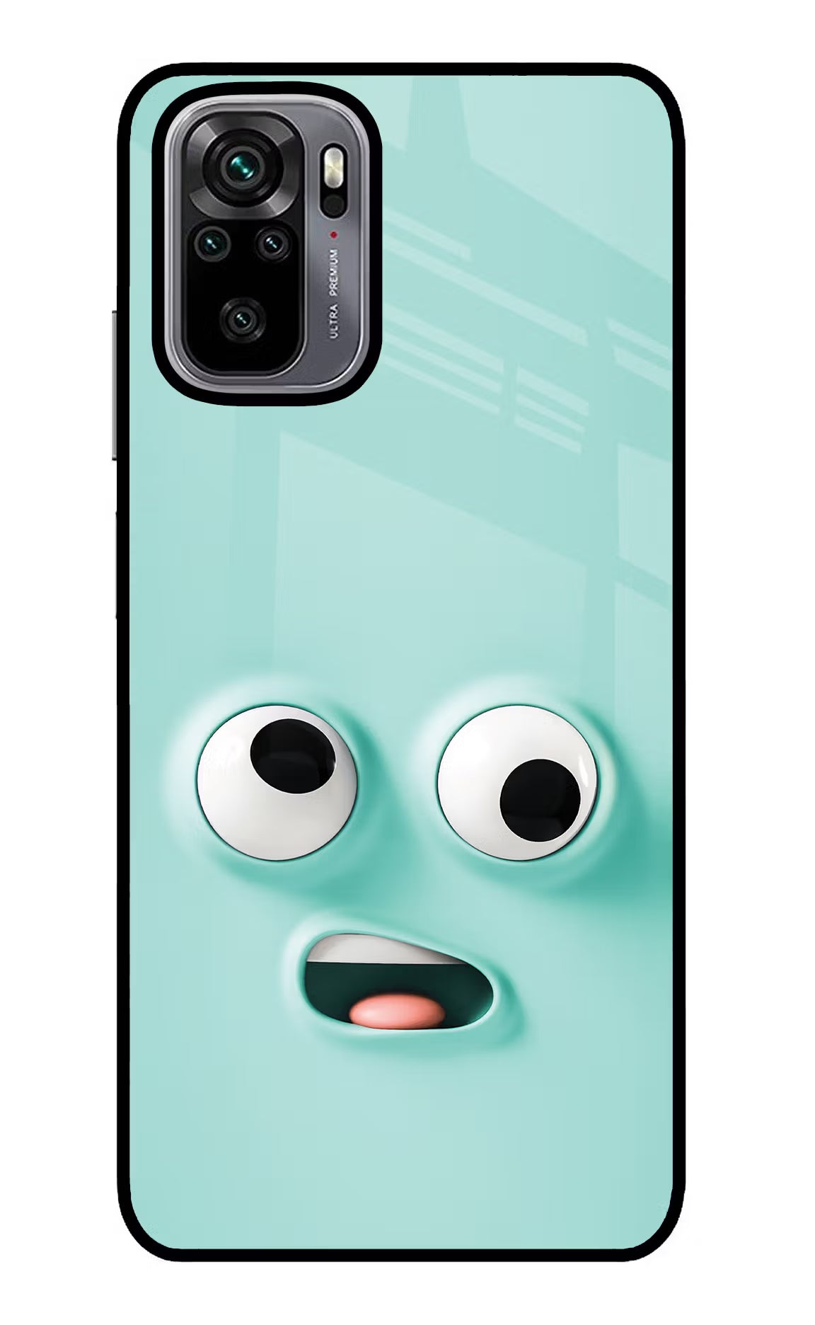 Funny Cartoon Redmi Note 10/10S Glass Case Back Cover by Casekaro