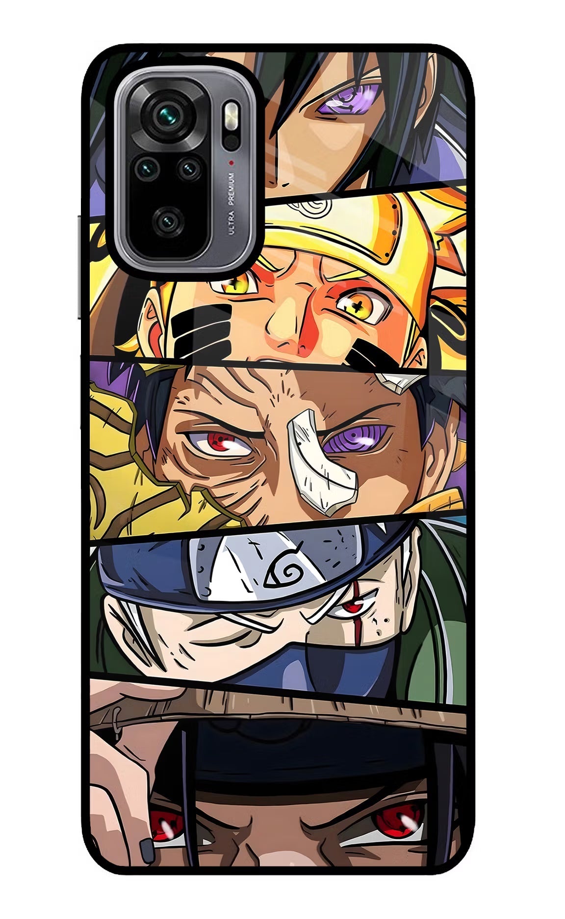 Naruto Character Redmi Note 10/10S Glass Case Back Cover by Casekaro