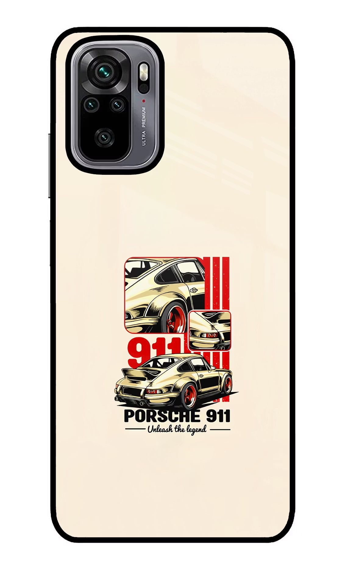 Classic Porsche 911 Redmi Note 10/10S Glass Case Back Cover by Casekaro