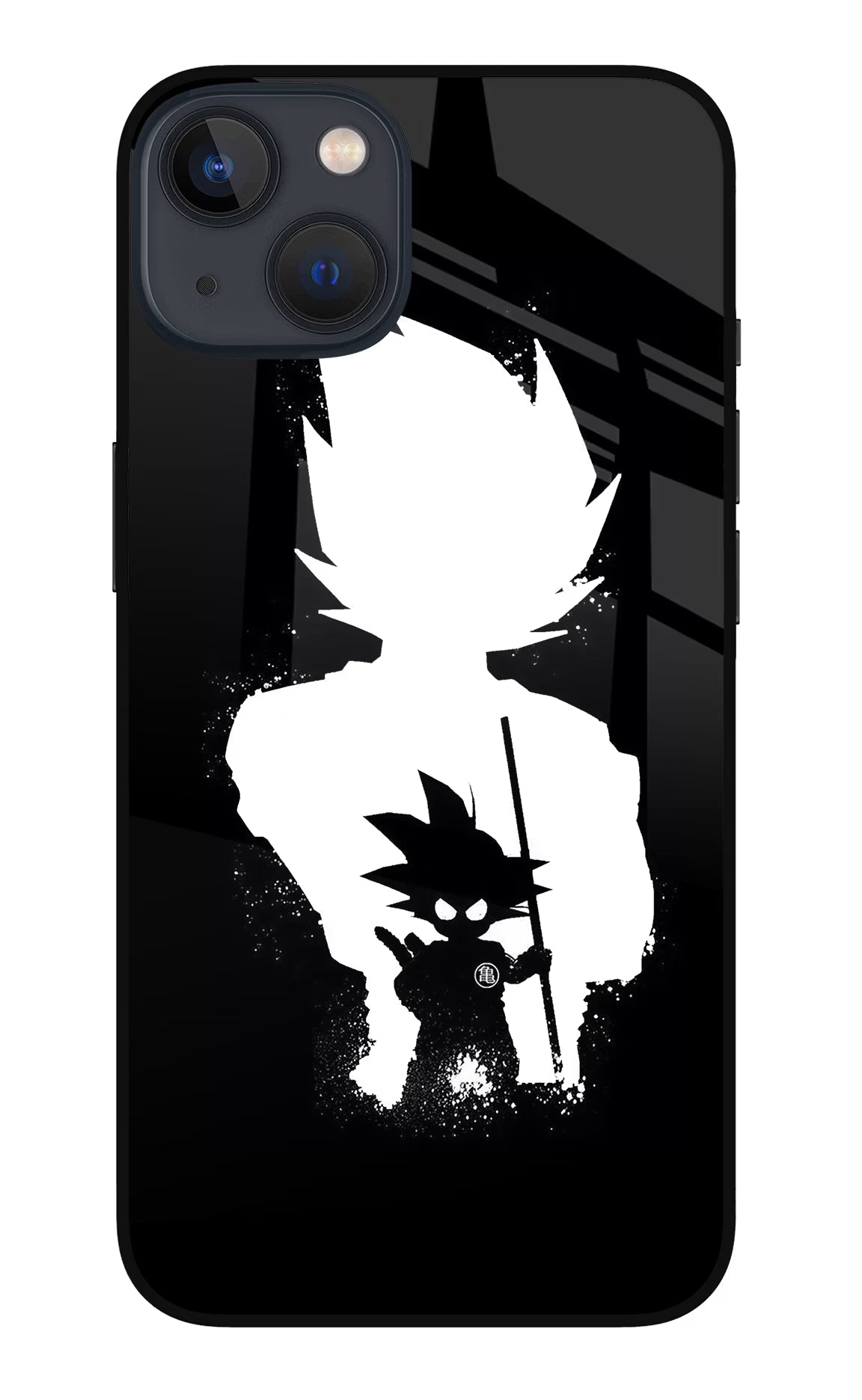 Goku Shadow iPhone 13 Glass Case Back Cover by Casekaro