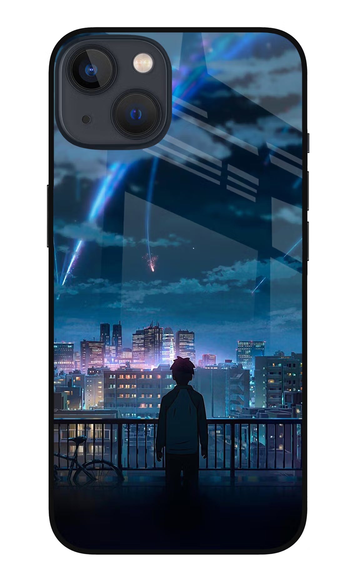 Anime iPhone 13 Glass Case Back Cover by Casekaro