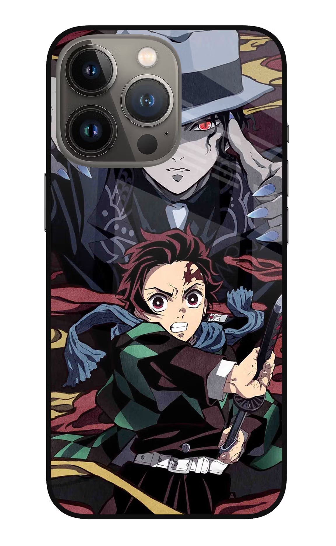 Demon Slayer iPhone 13 Pro Glass Case Back Cover by Casekaro