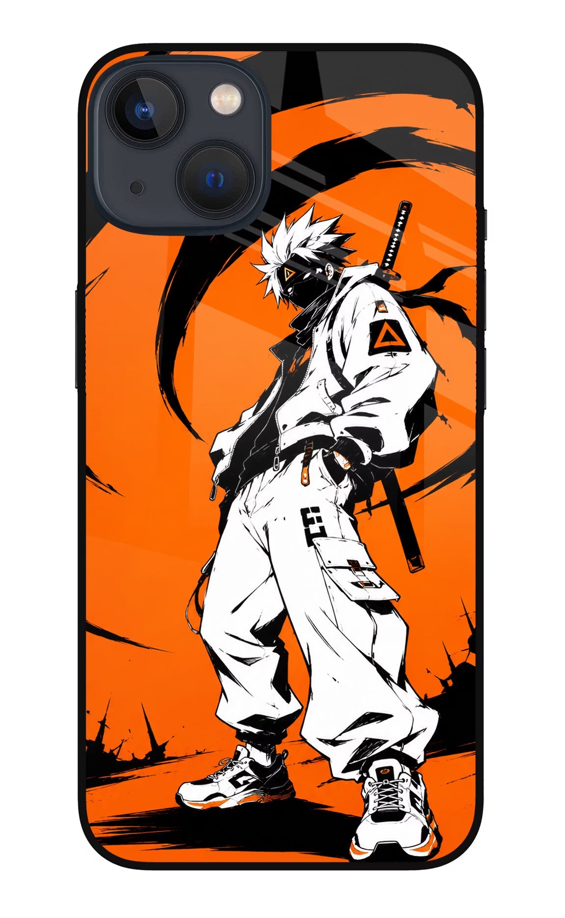Street Samurai  iPhone 13 Mini Glass Case Back Cover by Casekaro