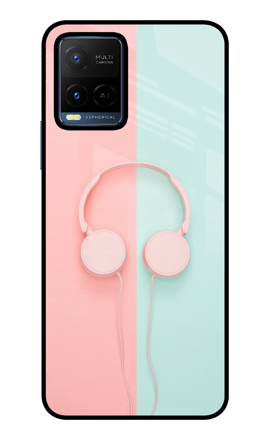 Music Lover Vivo Y21/Y21s/Y33s Glass Case Back Cover by Casekaro