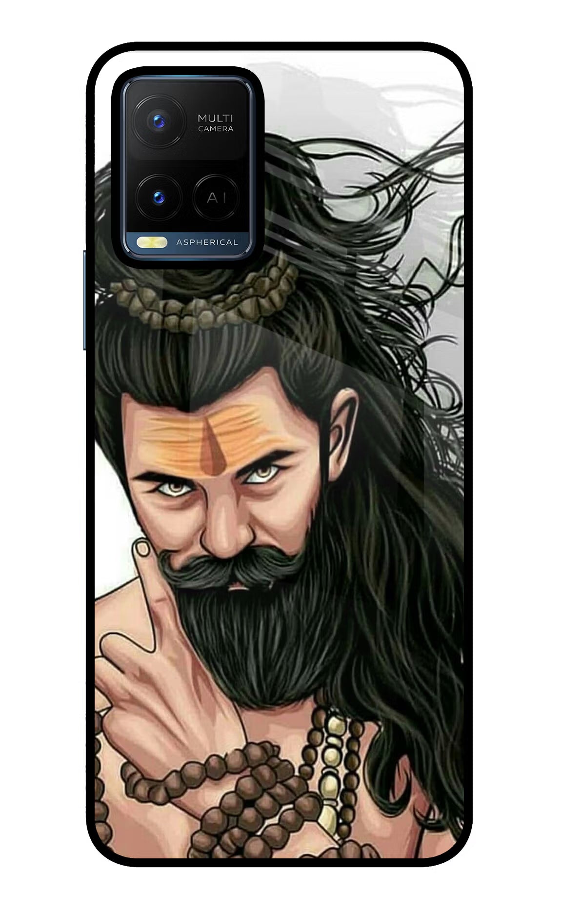 Mahadev Vivo Y21/Y21s/Y33s Glass Case Back Cover by Casekaro
