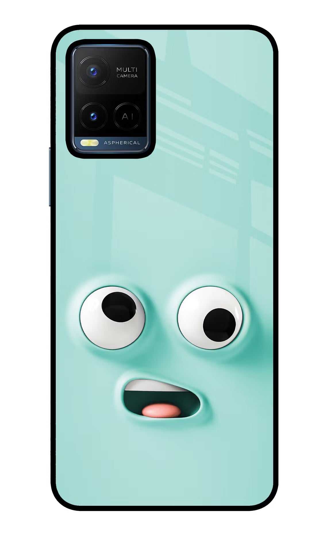 Funny Cartoon Vivo Y21/Y21s/Y33s Glass Case Back Cover by Casekaro