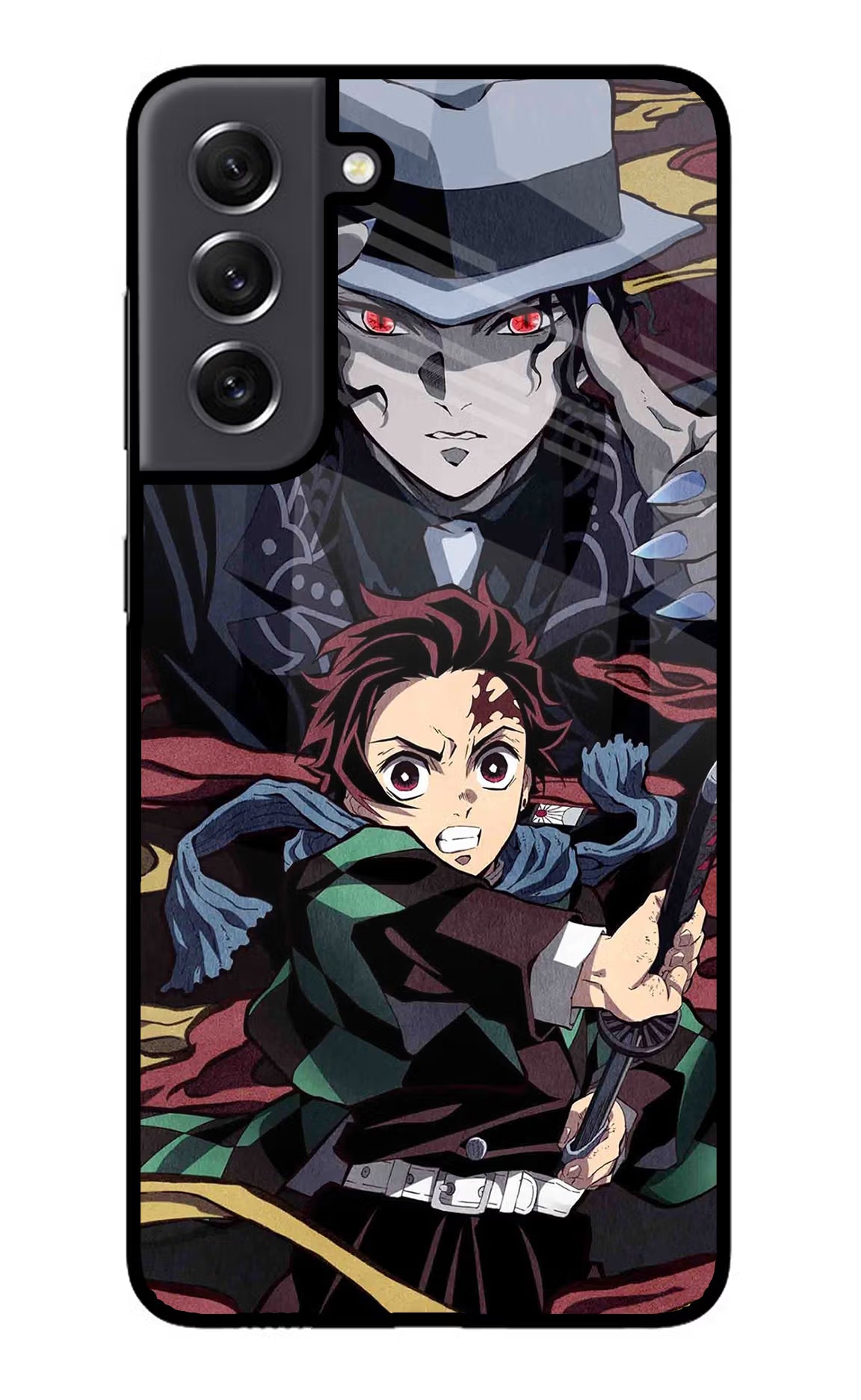 Demon Slayer Samsung S21 FE 5G Glass Case Back Cover by Casekaro