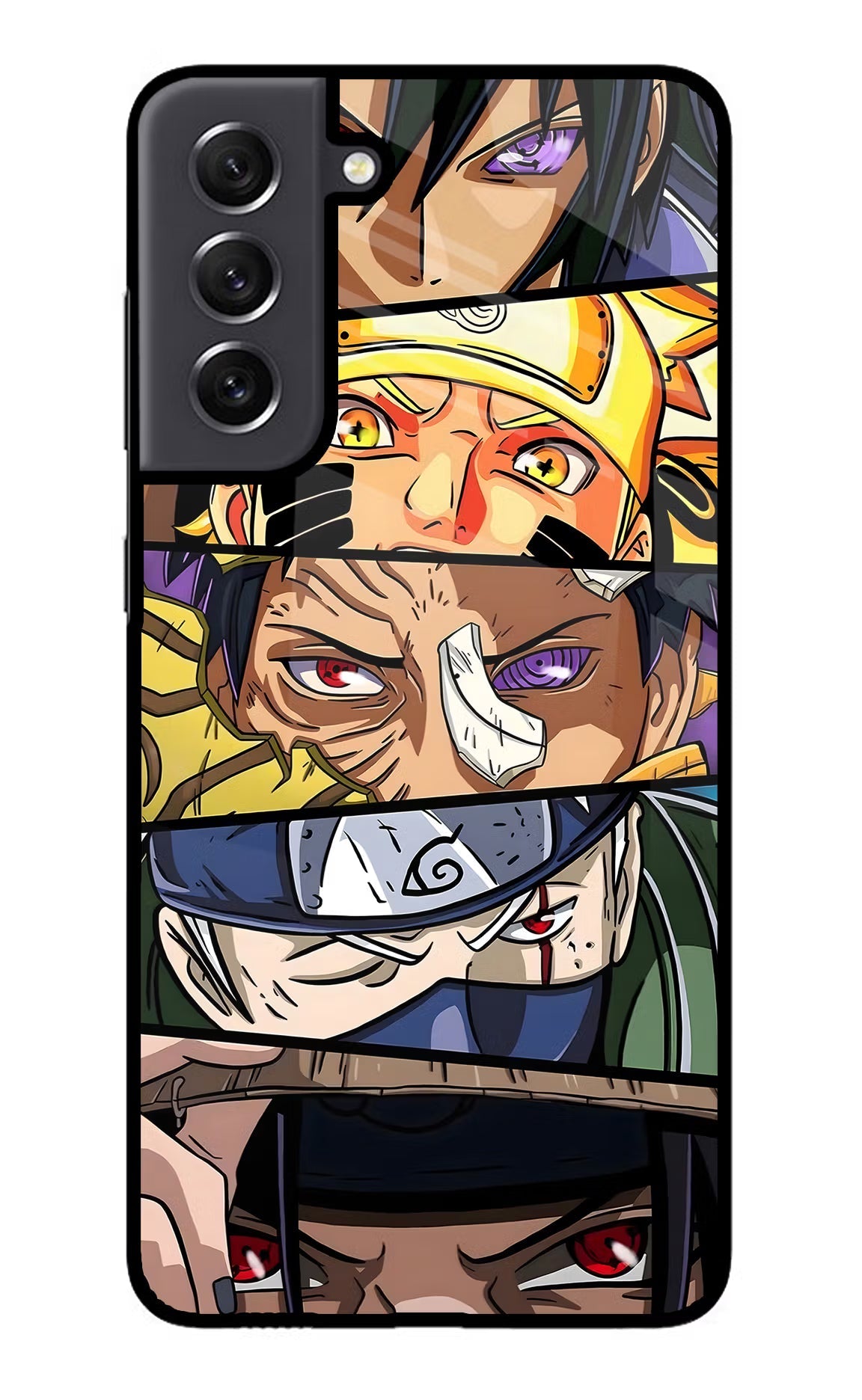 Naruto Character Samsung S21 FE 5G Glass Case Back Cover by Casekaro