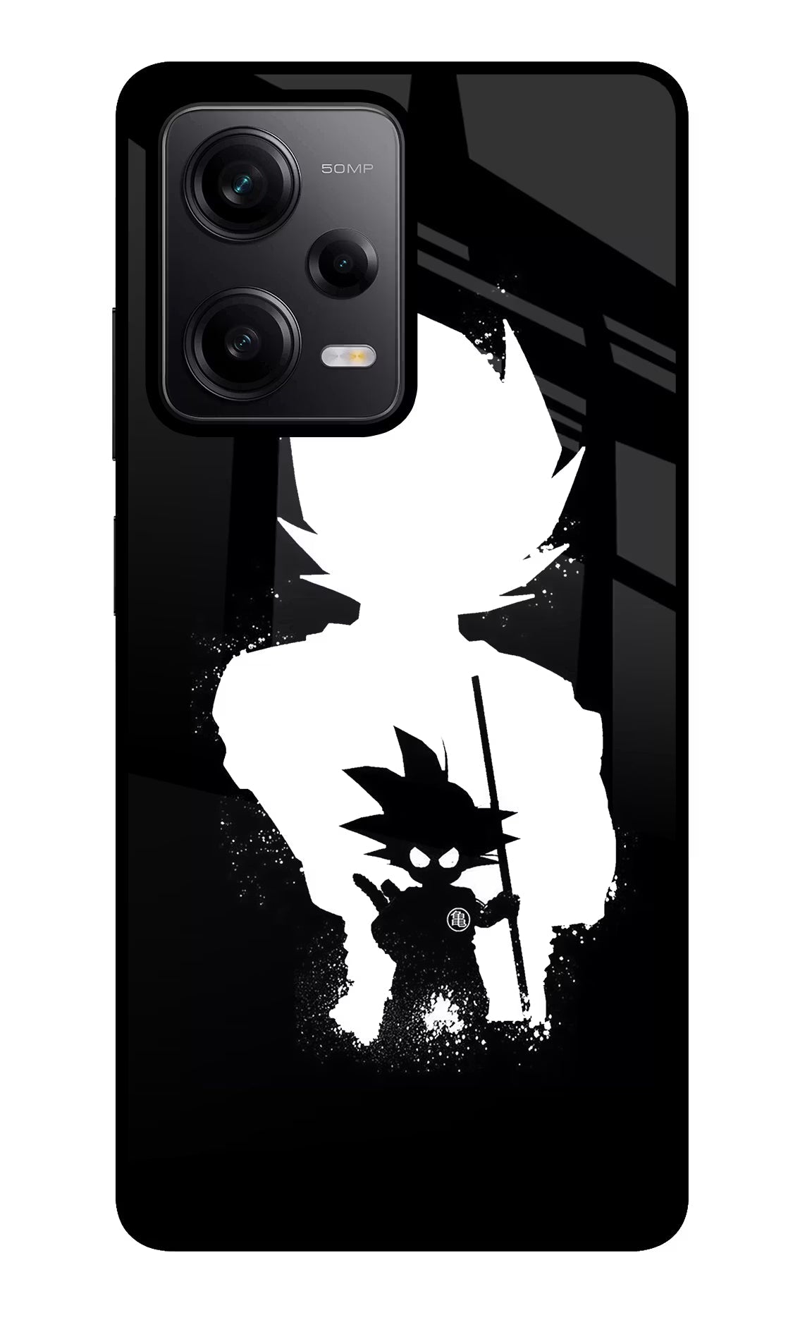 Goku Shadow Redmi Note 12 Pro 5G Glass Case Back Cover by Casekaro