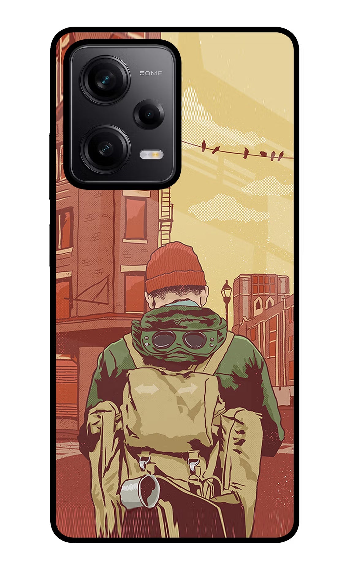 Adventurous Redmi Note 12 Pro 5G Glass Case Back Cover by Casekaro