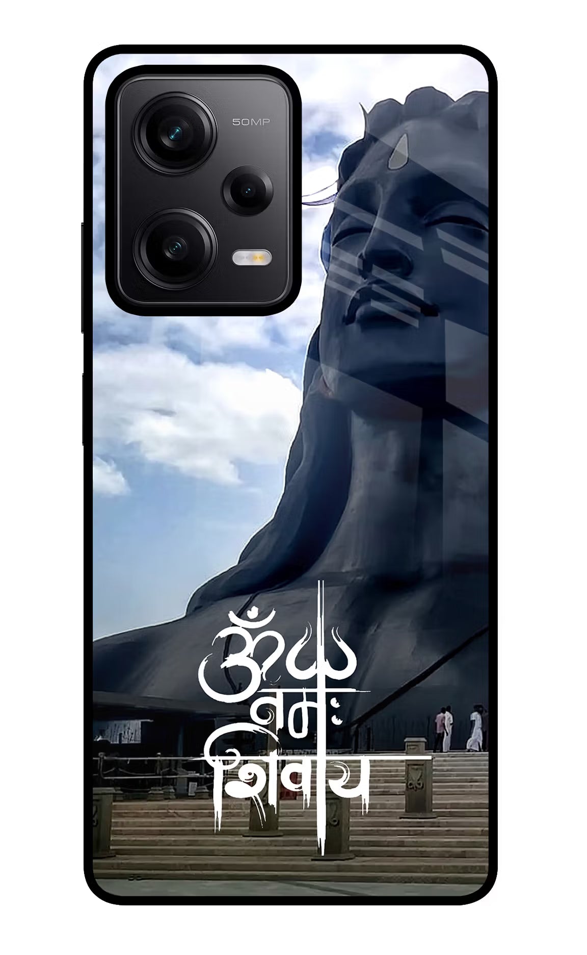 Om Namah Shivay Redmi Note 12 Pro 5G Glass Case Back Cover by Casekaro