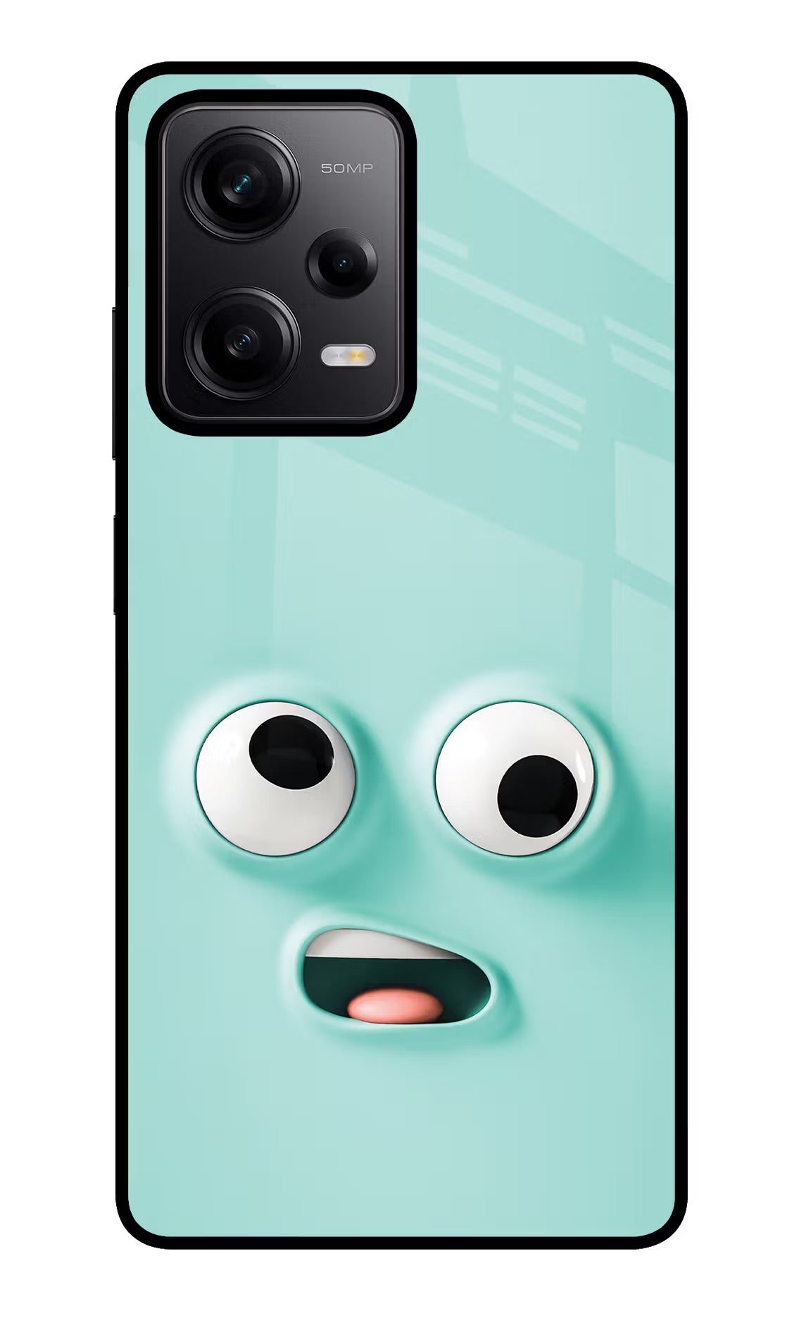 Funny Cartoon Redmi Note 12 Pro 5G Glass Case Back Cover by Casekaro