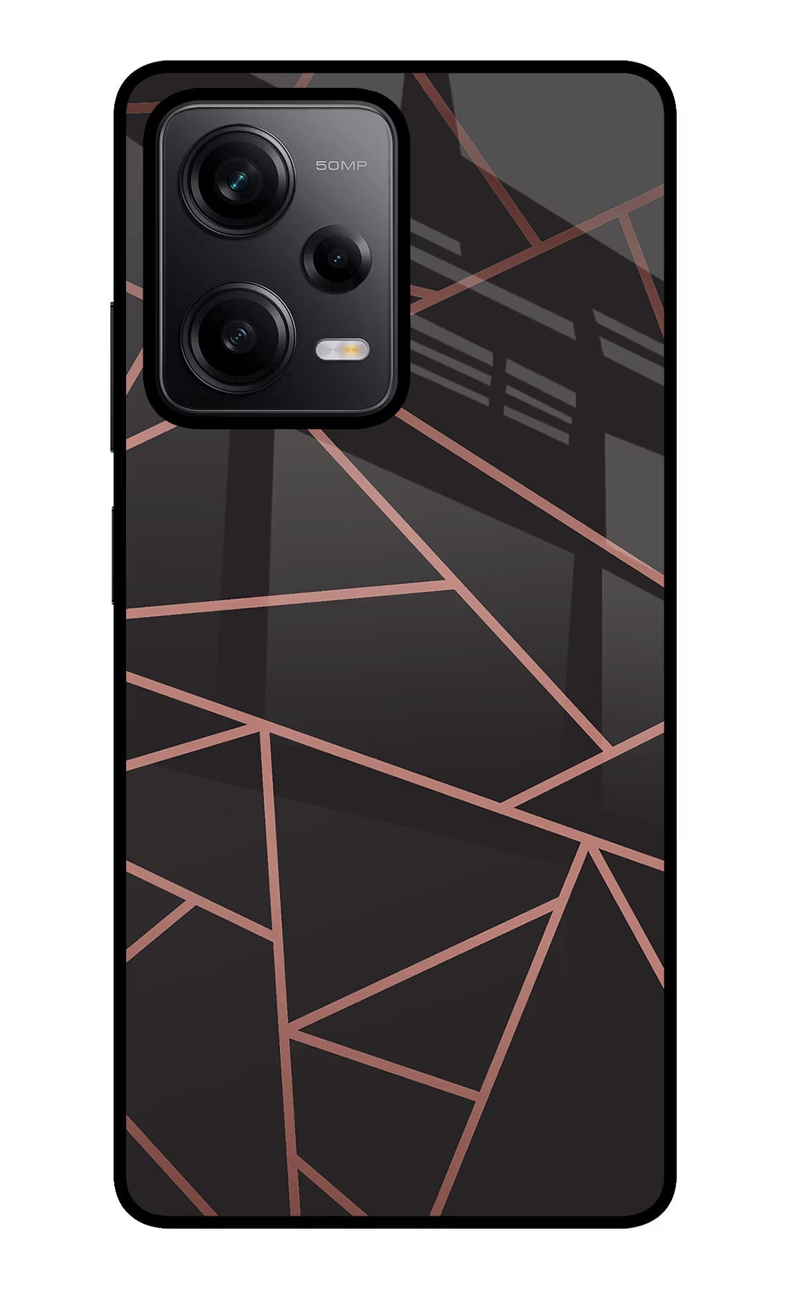 Geometric Pattern Redmi Note 12 Pro 5G Glass Case Back Cover by Casekaro