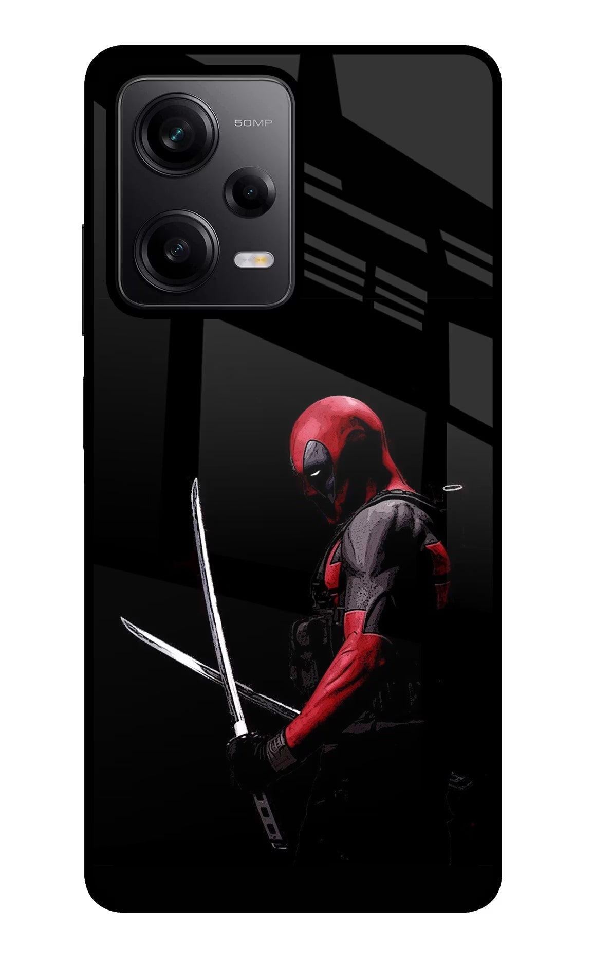 Deadpool Redmi Note 12 Pro 5G Glass Case Back Cover by Casekaro