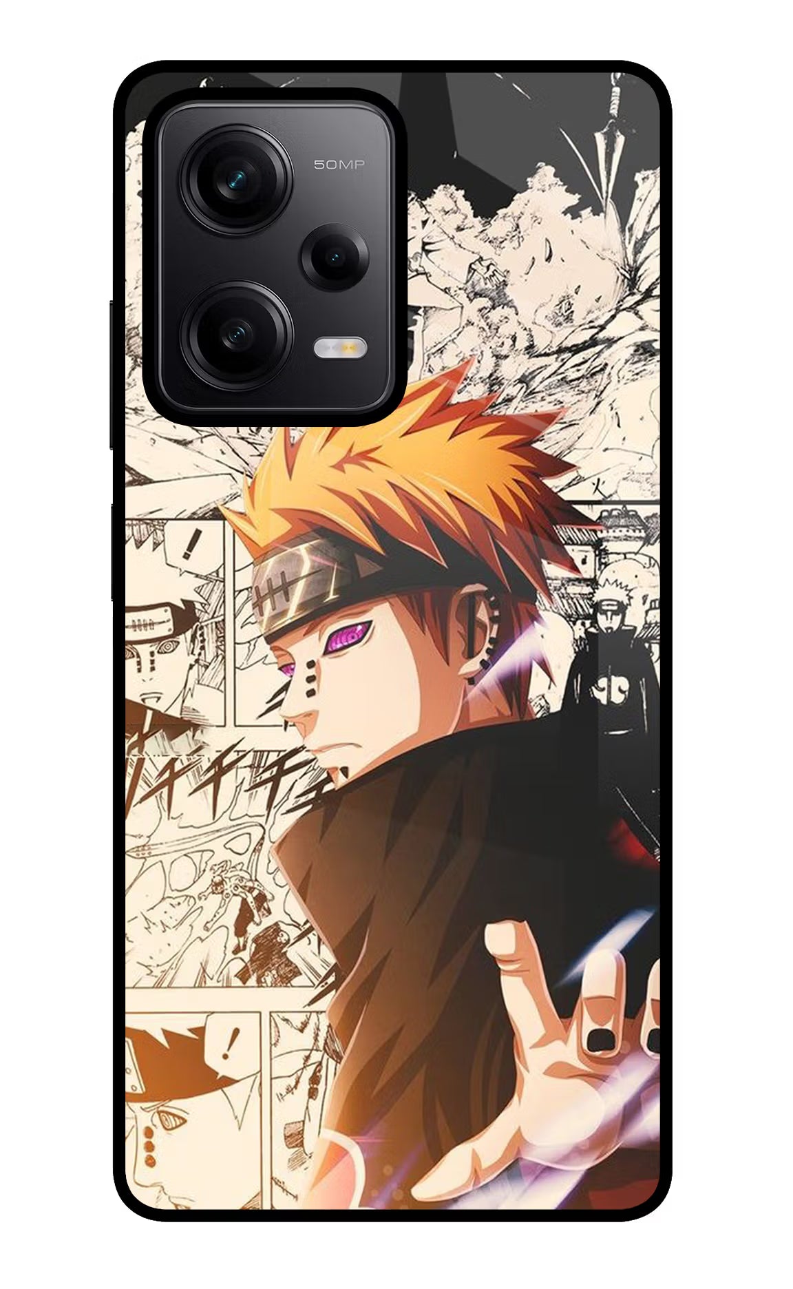 Pain Anime Redmi Note 12 Pro 5G Glass Case Back Cover by Casekaro