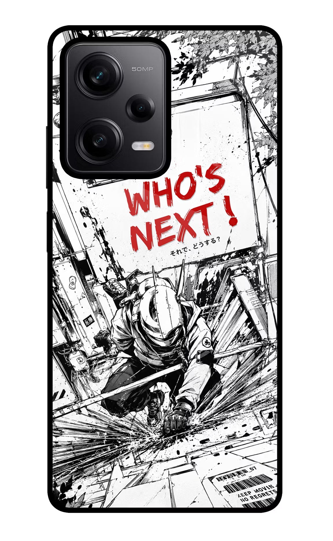 Who's Next Redmi Note 12 Pro 5G Glass Case Back Cover by Casekaro