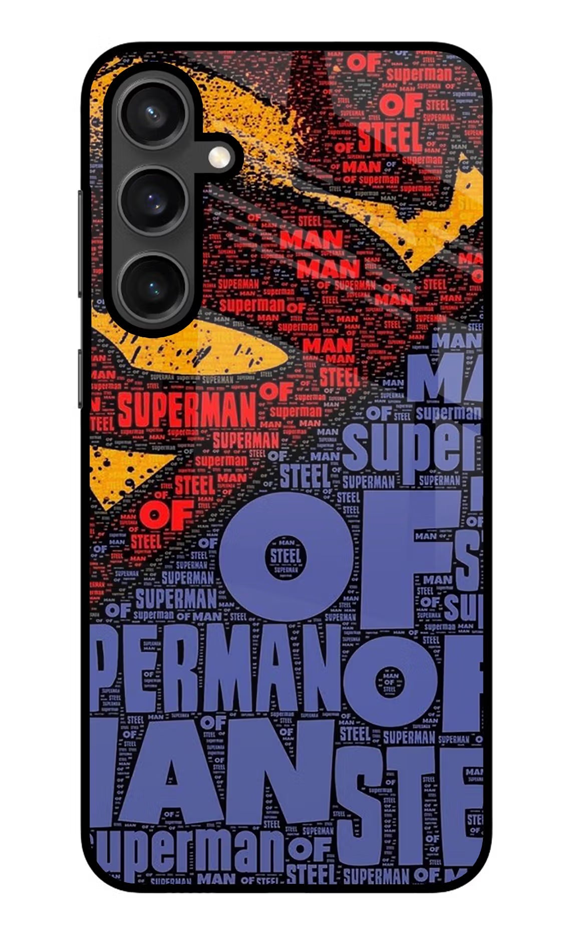 Superman Samsung S23 Glass Case Back Cover by Casekaro