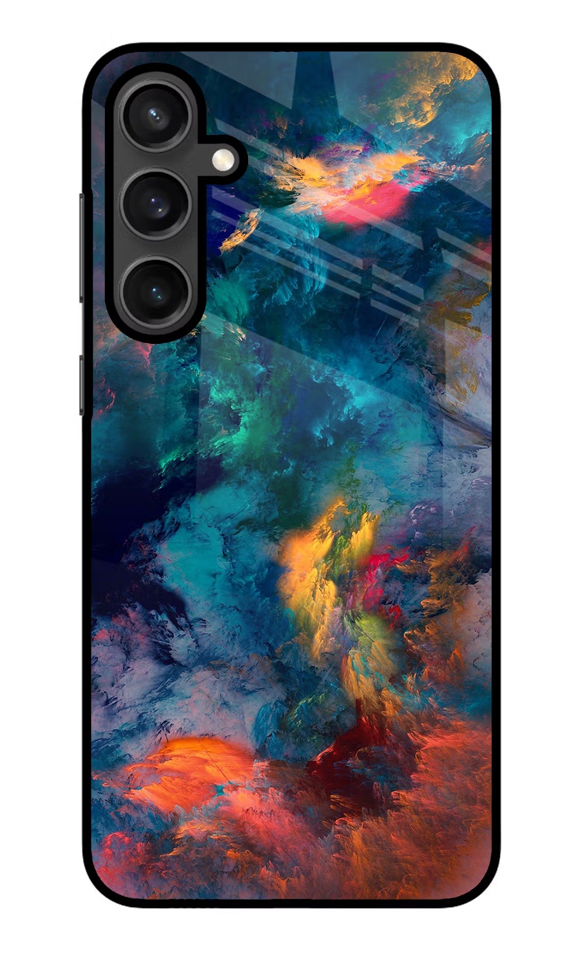 Artwork Paint Samsung S23 Glass Case Back Cover by Casekaro