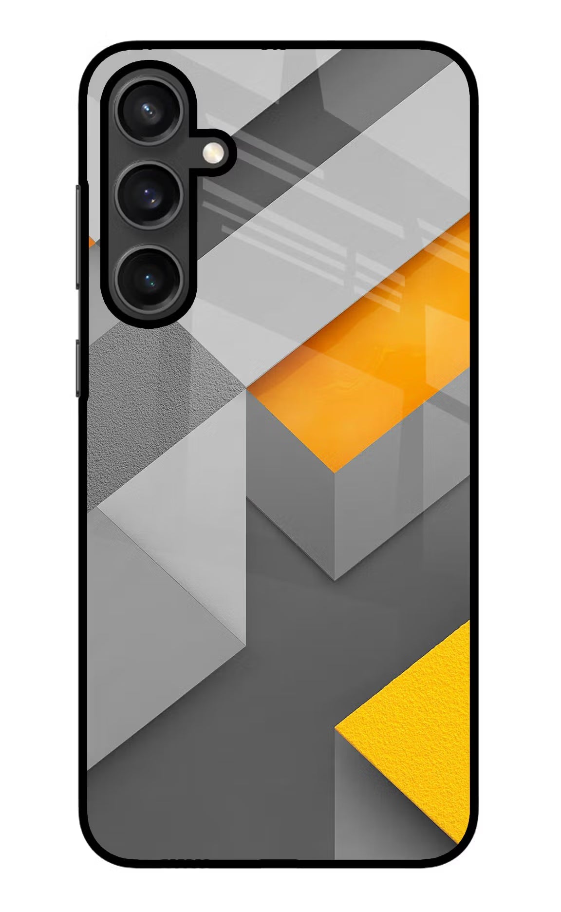 Abstract Samsung S23 Glass Case Back Cover by Casekaro