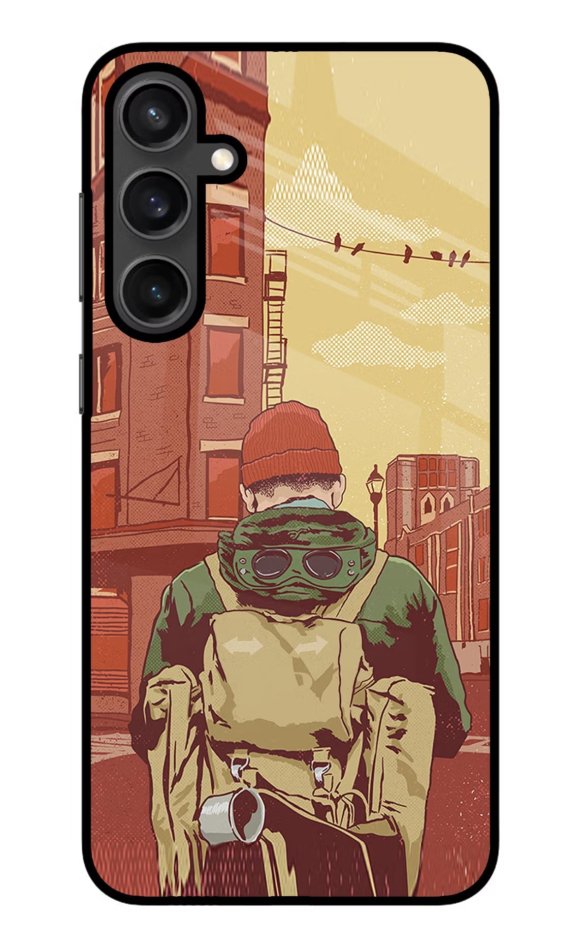 Adventurous Samsung S23 Glass Case Back Cover by Casekaro