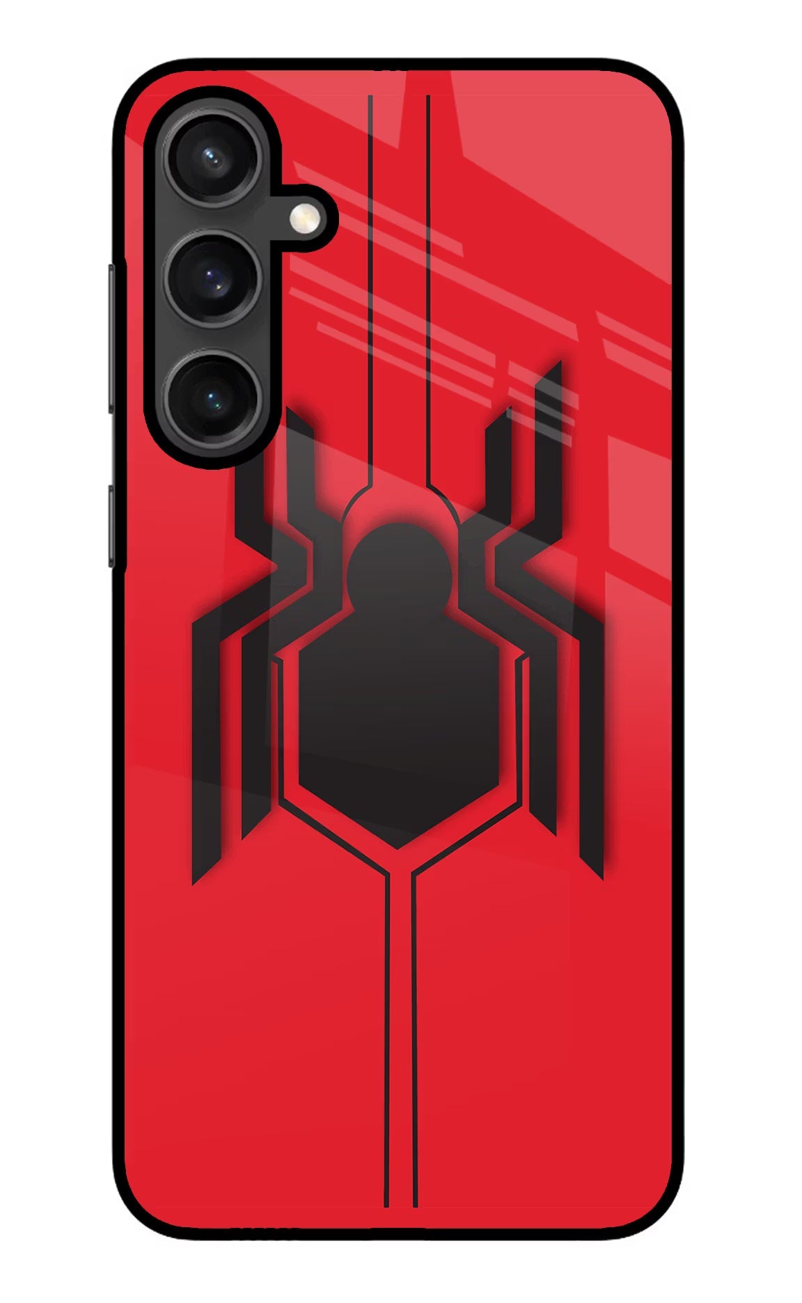 Spider Samsung S23 Glass Case Back Cover by Casekaro