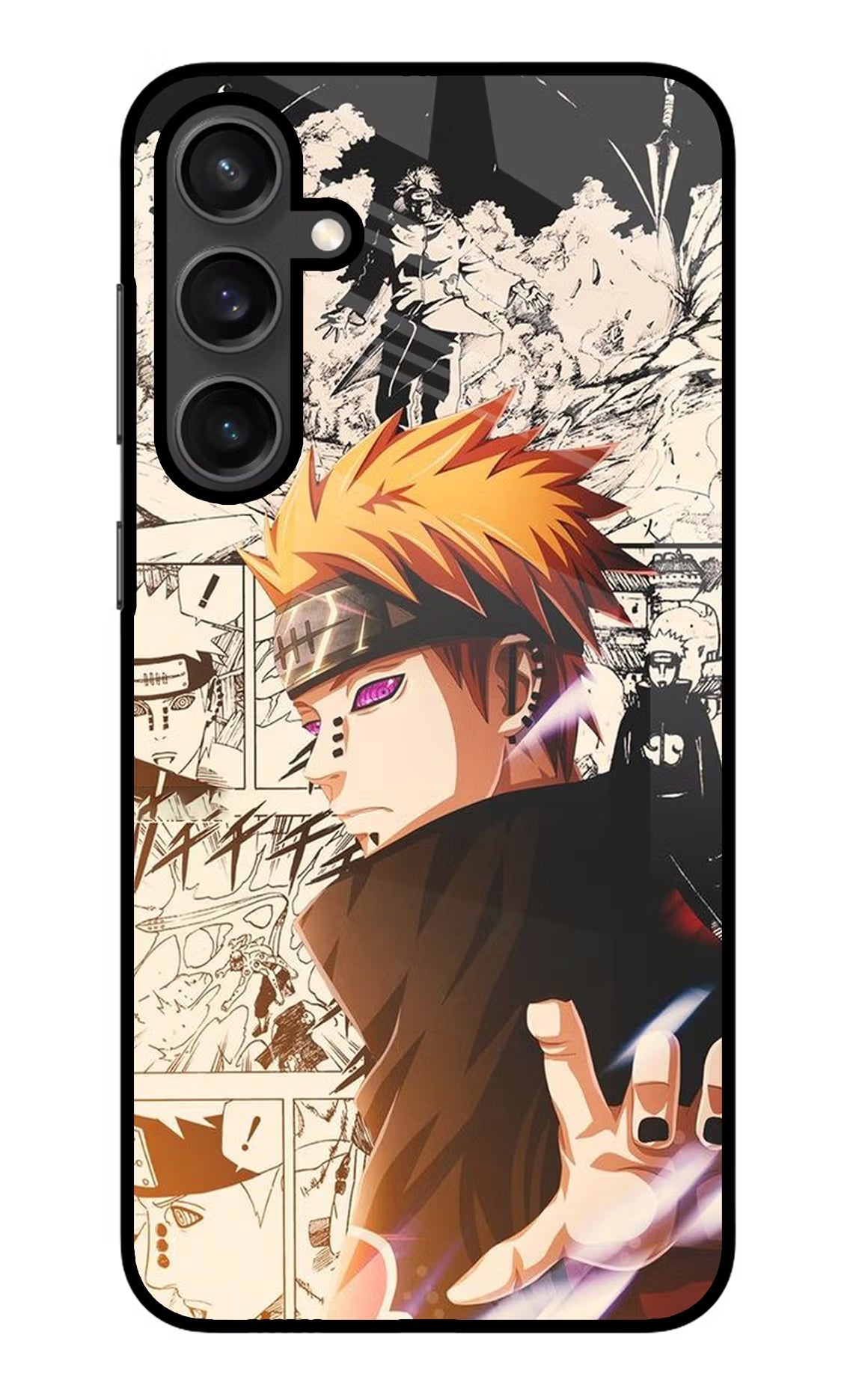 Pain Anime Samsung S23 Glass Case Back Cover by Casekaro
