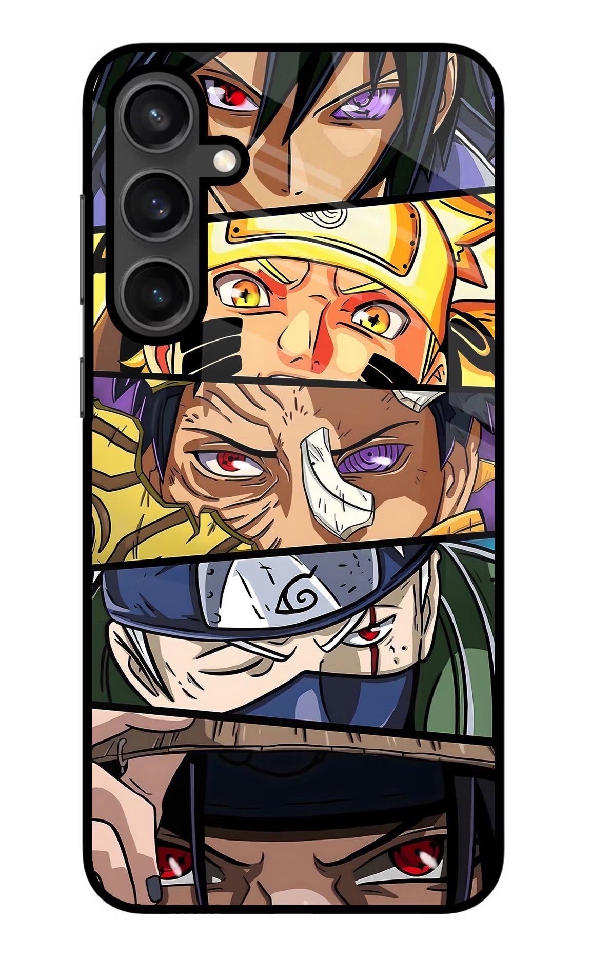 Naruto Character Samsung S23 Glass Case Back Cover by Casekaro