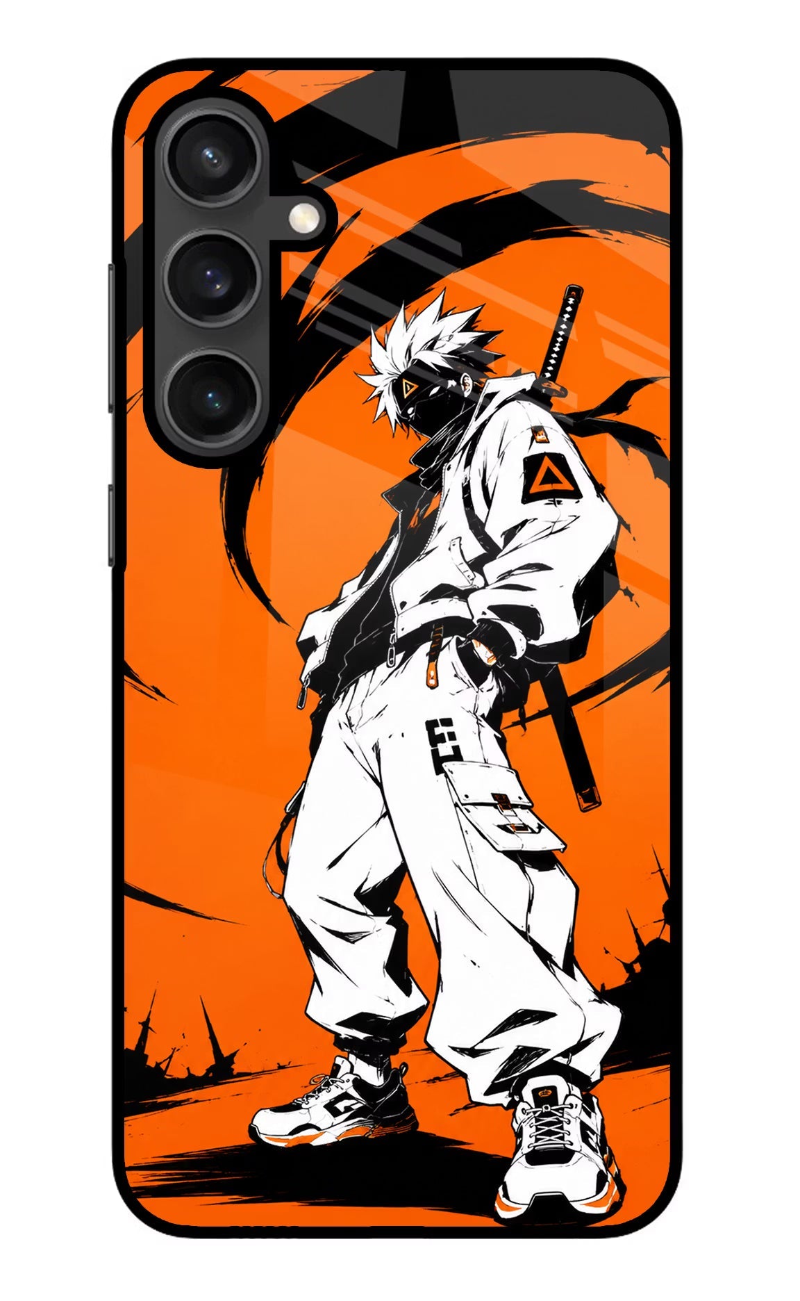 Street Samurai  Samsung S23 Glass Case Back Cover by Casekaro