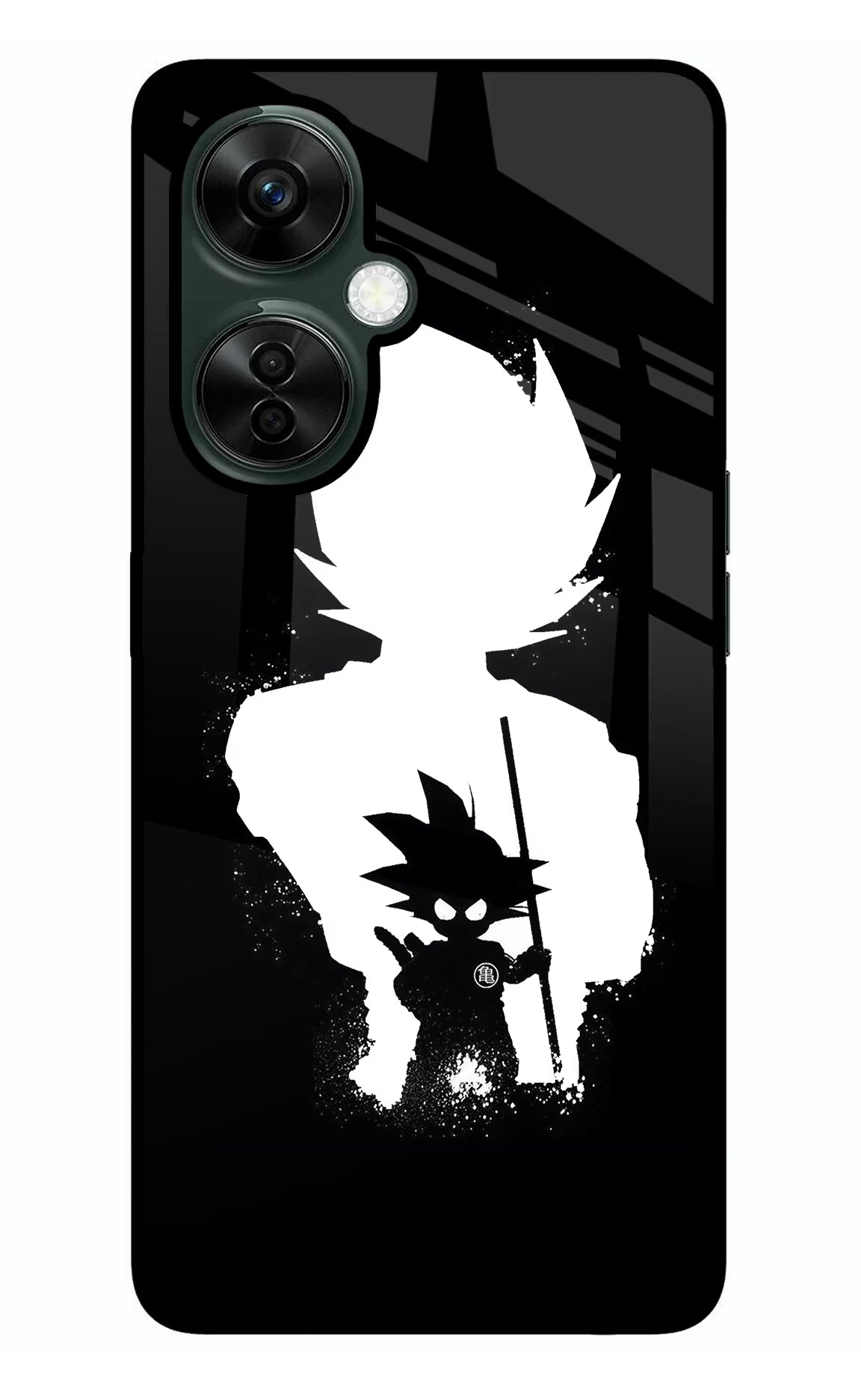 Goku Shadow OnePlus Nord CE 3 Lite 5G Glass Case Back Cover by Casekaro