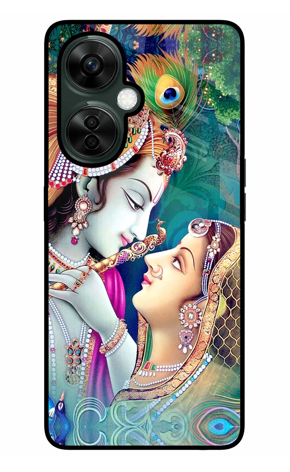 Lord Radha Krishna OnePlus Nord CE 3 Lite 5G Glass Case Back Cover by Casekaro