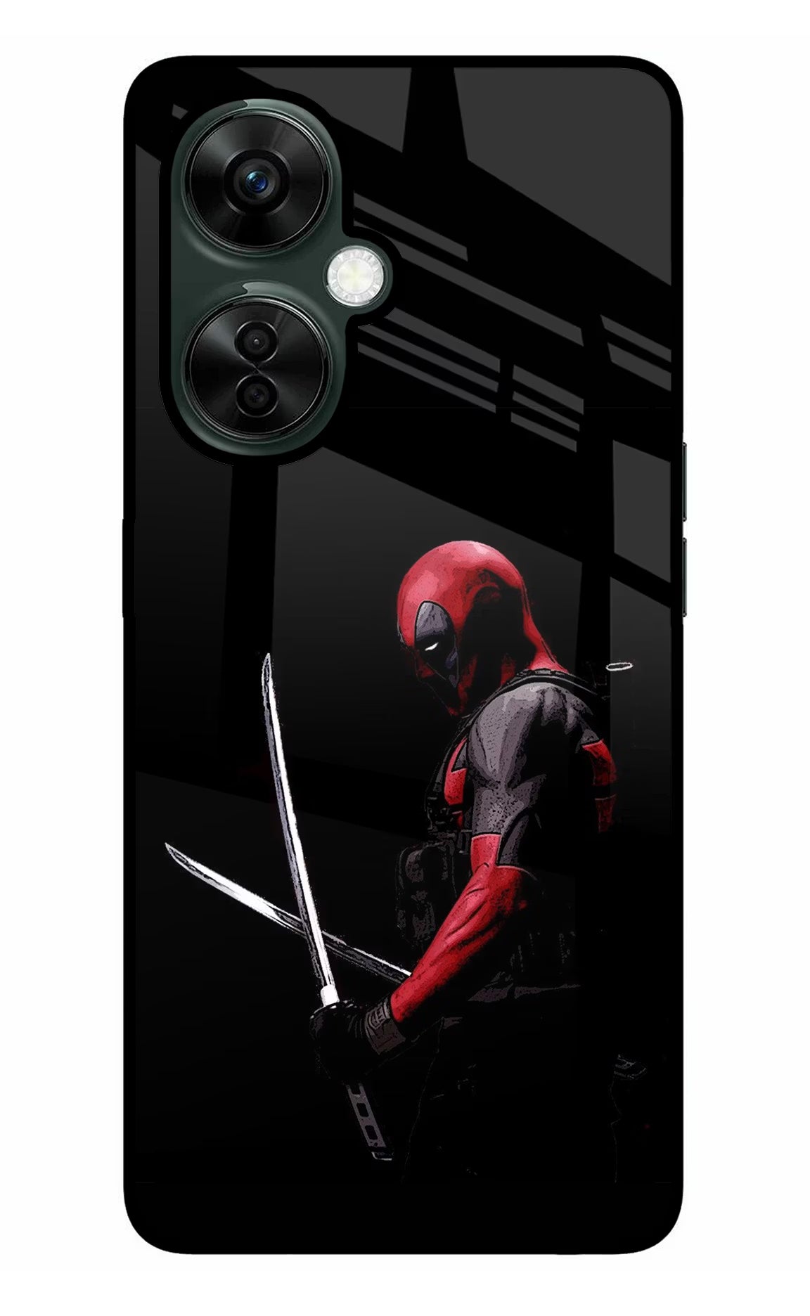 Deadpool OnePlus Nord CE 3 Lite 5G Glass Case Back Cover by Casekaro
