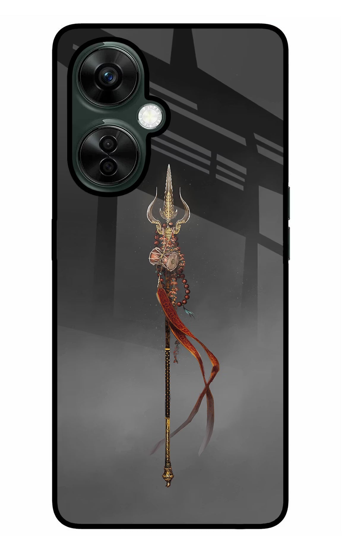 Shiv Trishul OnePlus Nord CE 3 Lite 5G Glass Case Back Cover by Casekaro