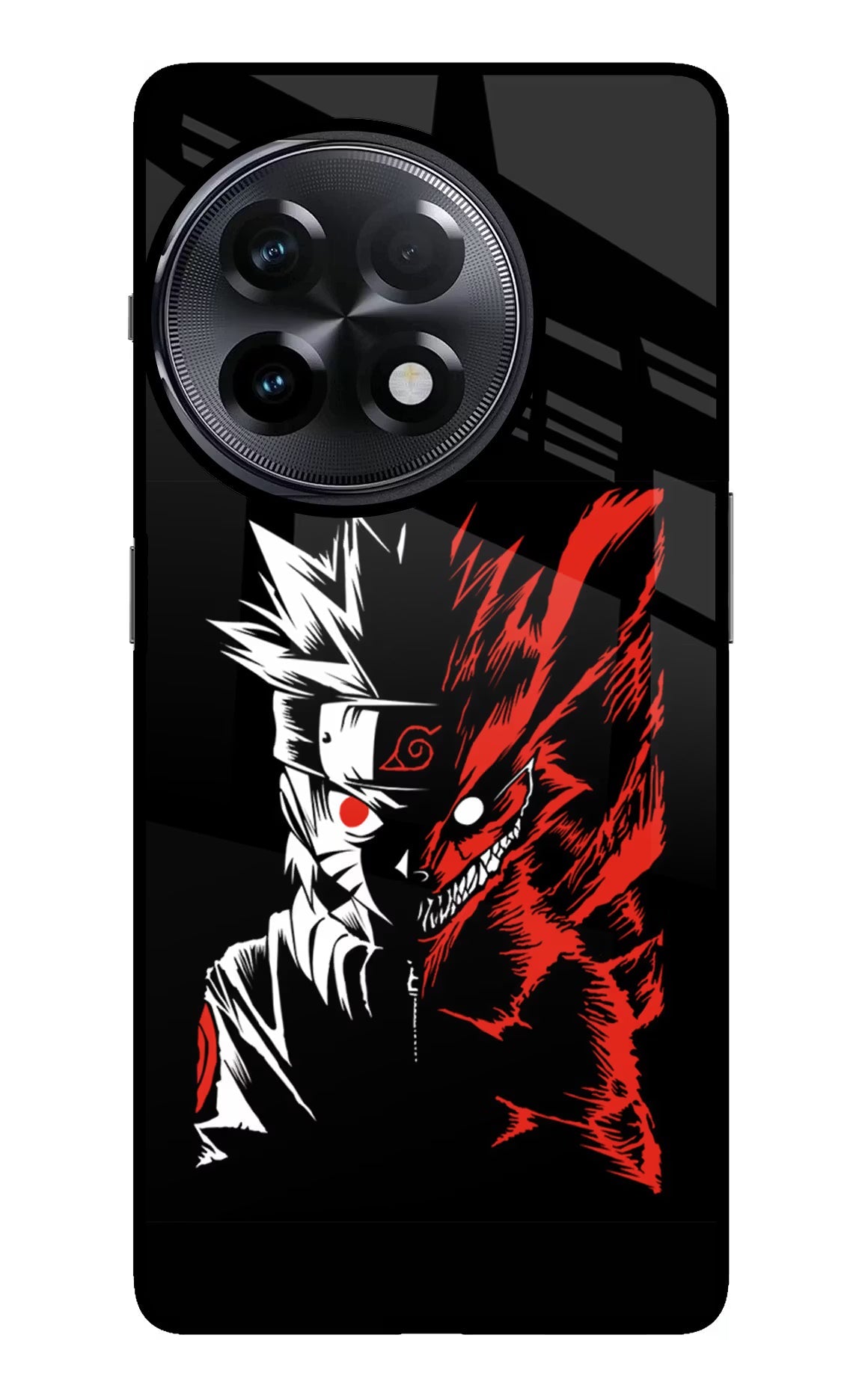 Naruto Two Face OnePlus 11R Glass Case Back Cover by Casekaro