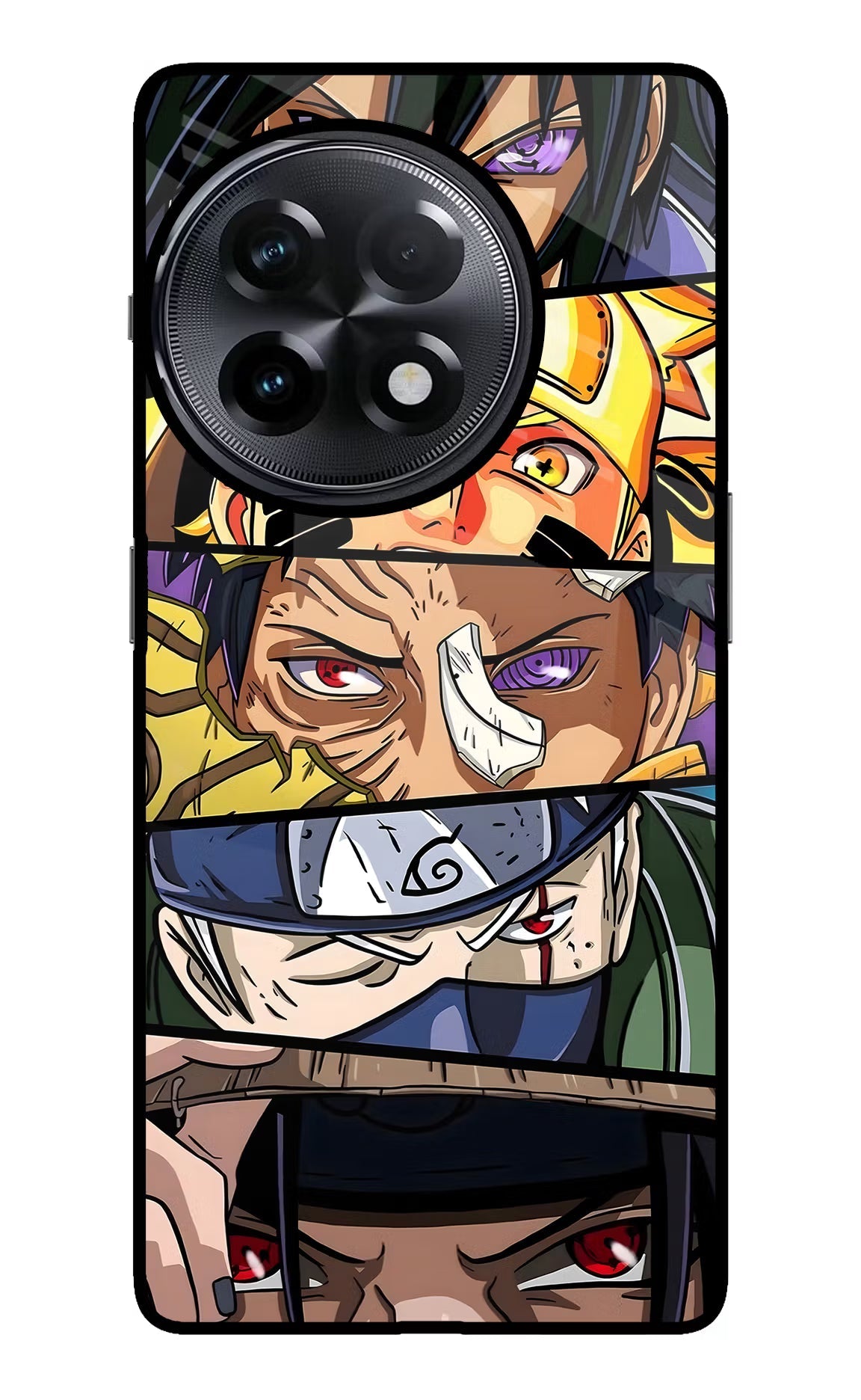 Naruto Character OnePlus 11R Glass Case Back Cover by Casekaro