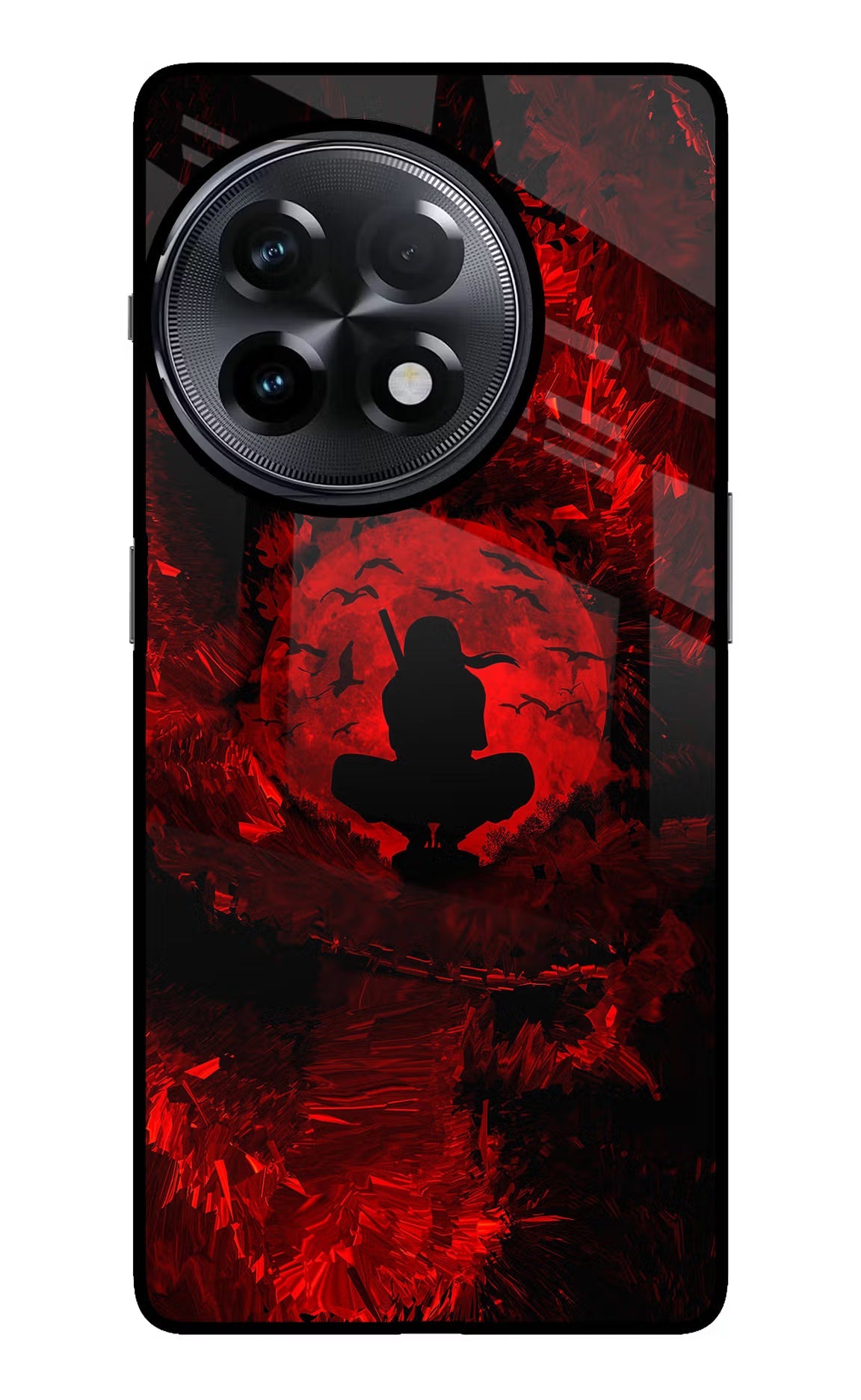 Itachi Uchiha OnePlus 11R Glass Case Back Cover by Casekaro