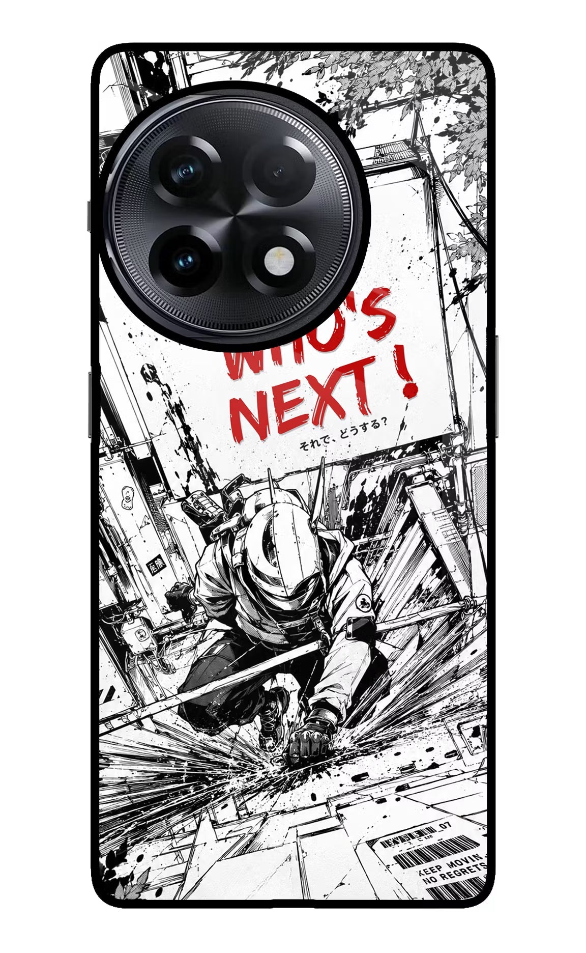 Who's Next OnePlus 11R Glass Case Back Cover by Casekaro