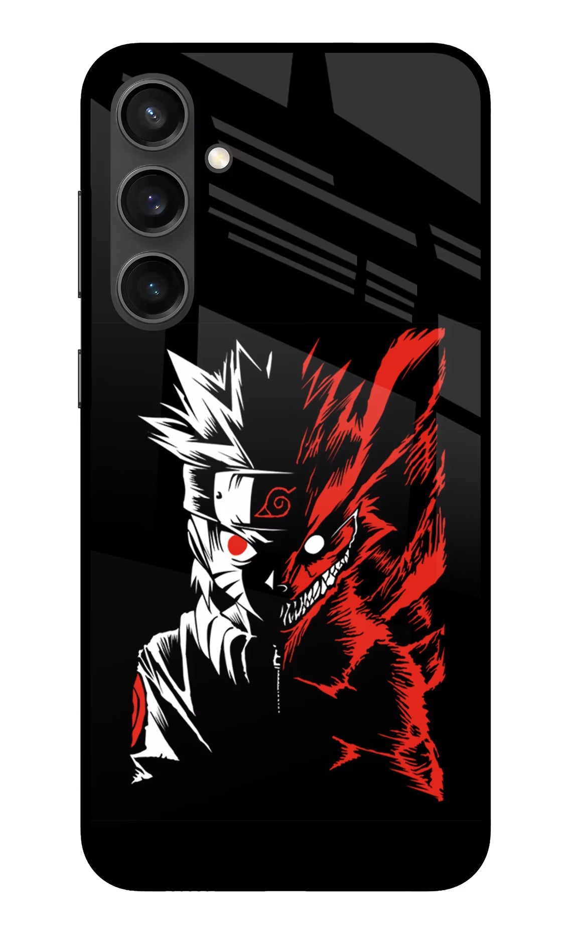 Naruto Two Face Samsung S23 FE 5G Glass Case Back Cover by Casekaro