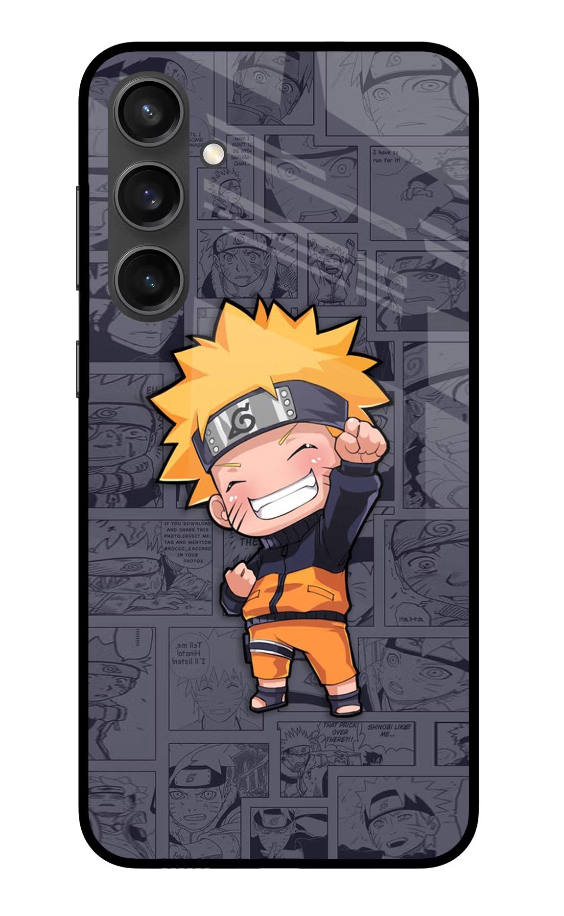 Chota Naruto Samsung S23 FE 5G Glass Case Back Cover by Casekaro