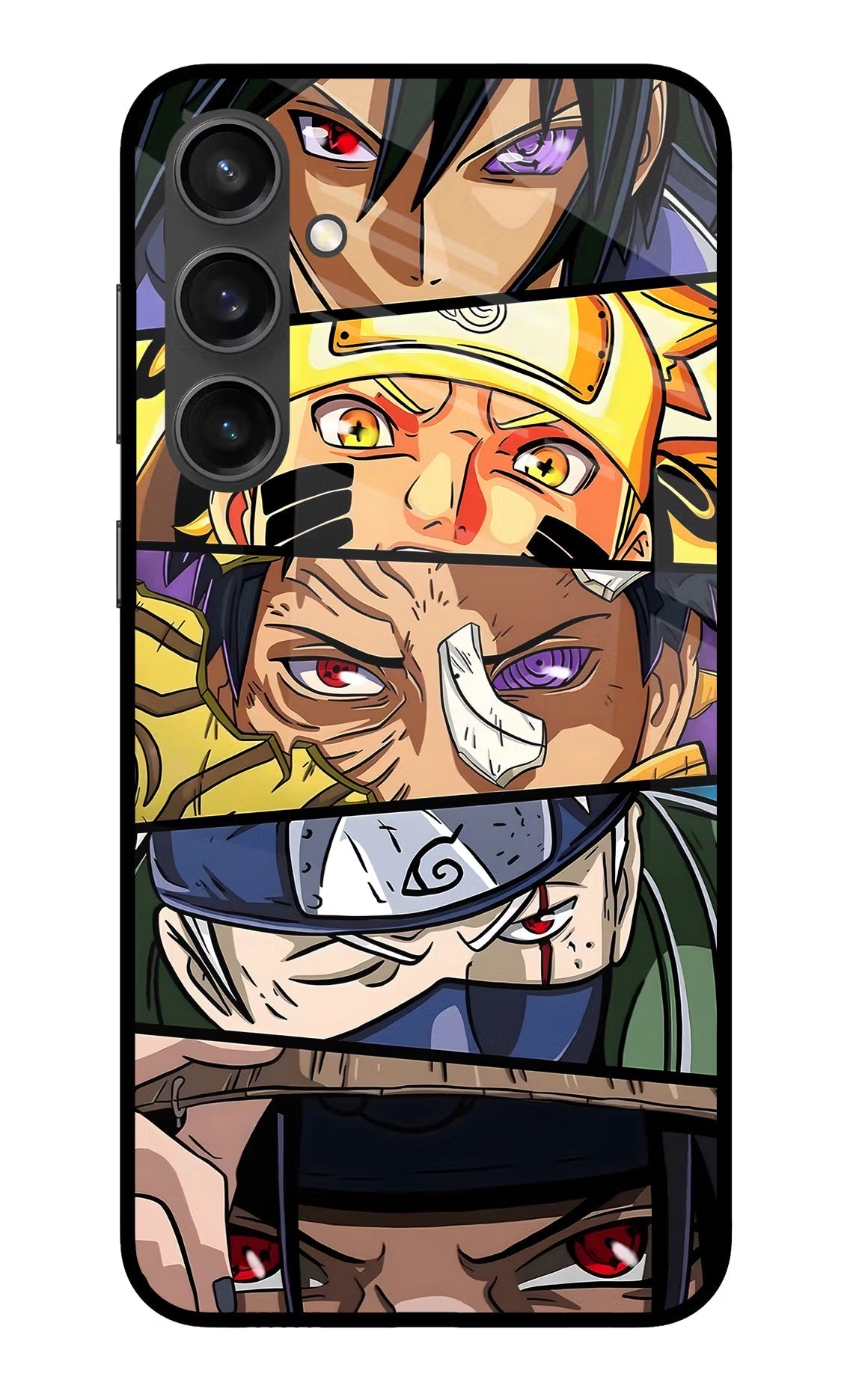 Naruto Character Samsung S23 FE 5G Glass Case Back Cover by Casekaro