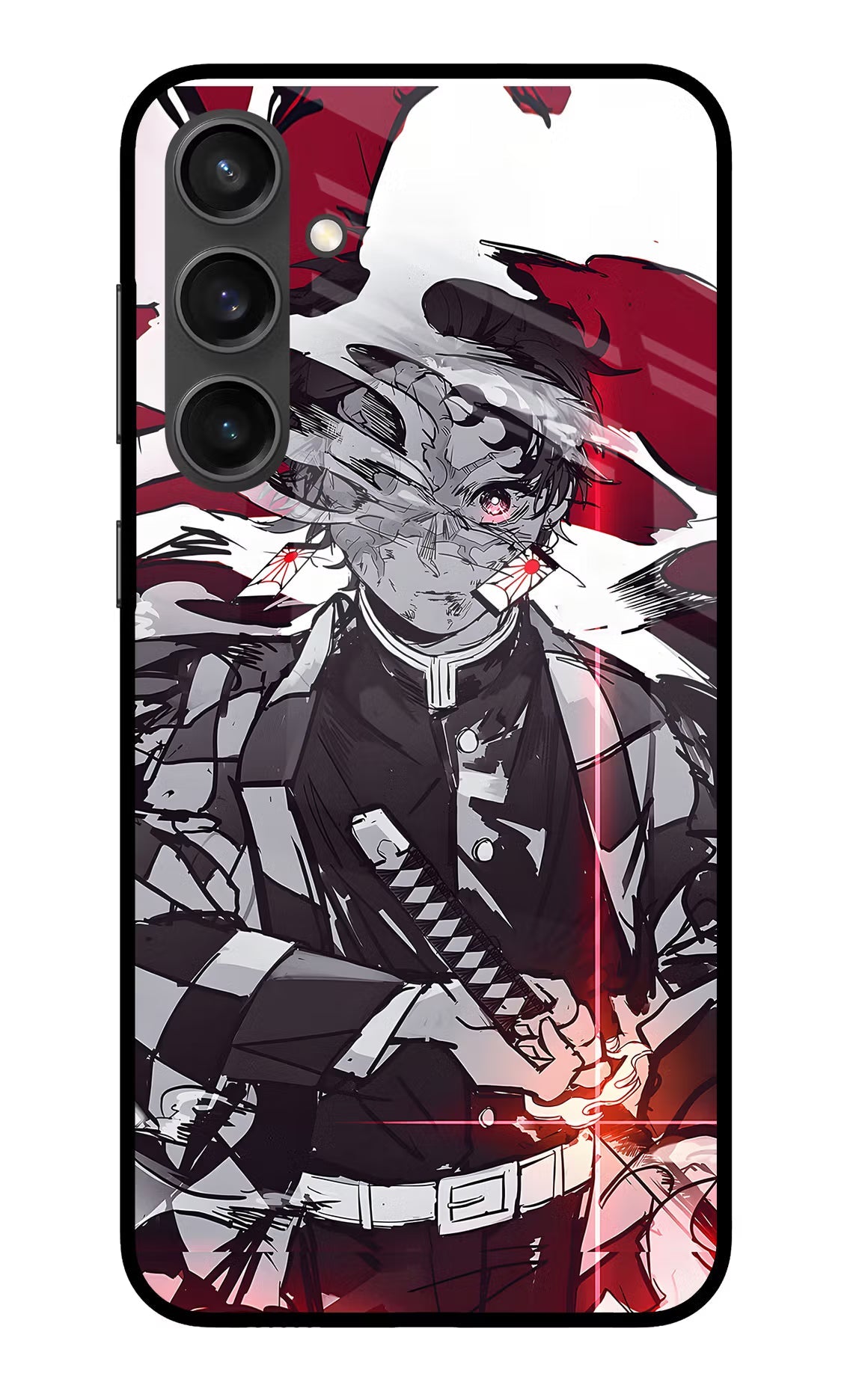Demon Slayer Samsung S23 FE 5G Glass Case Back Cover by Casekaro