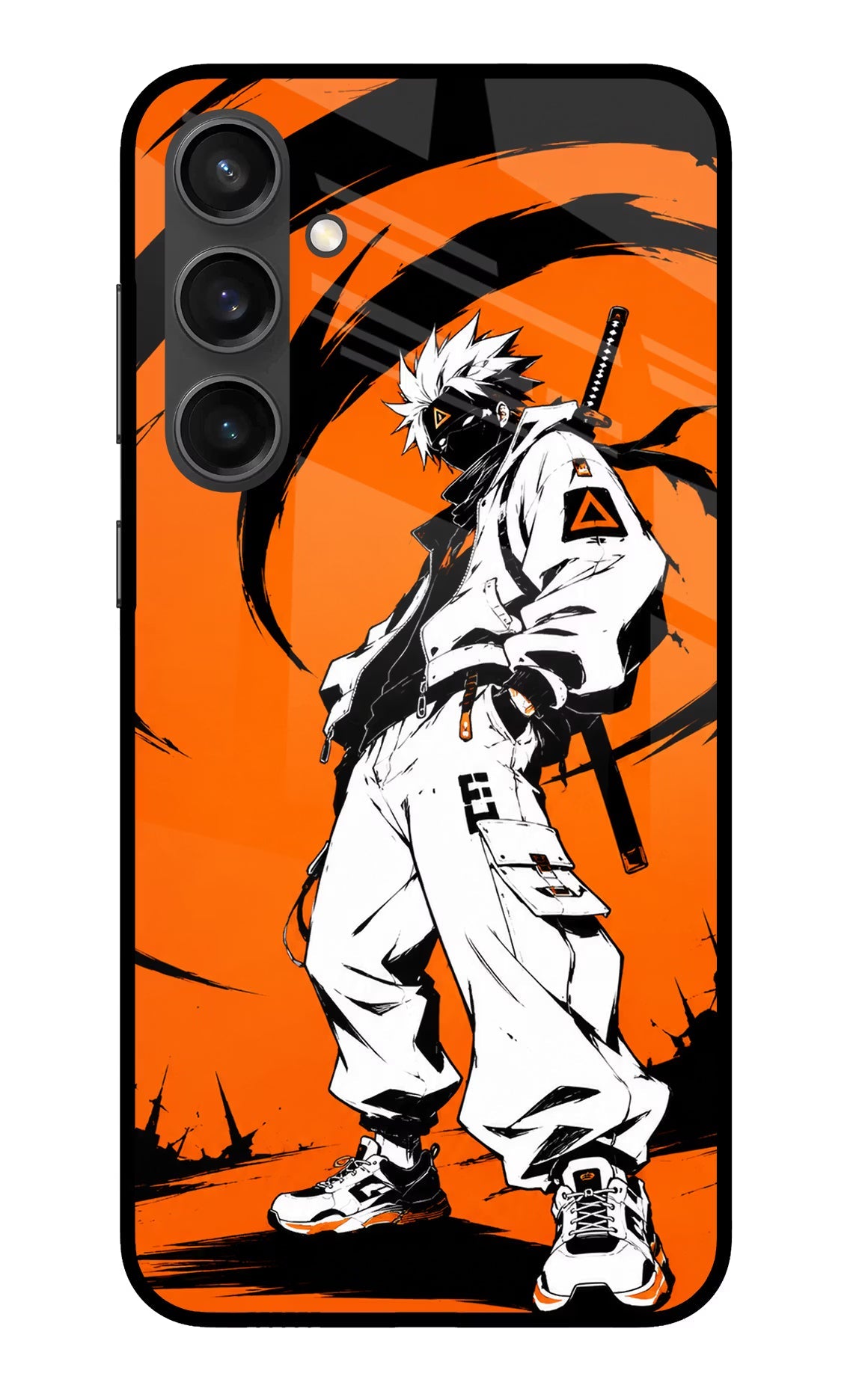 Street Samurai  Samsung S23 FE 5G Glass Case Back Cover by Casekaro