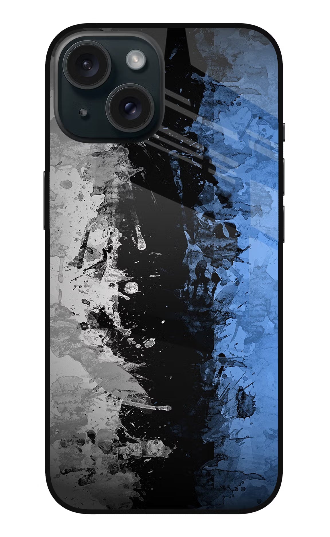 Artistic Design iPhone 15 Glass Case Back Cover by Casekaro