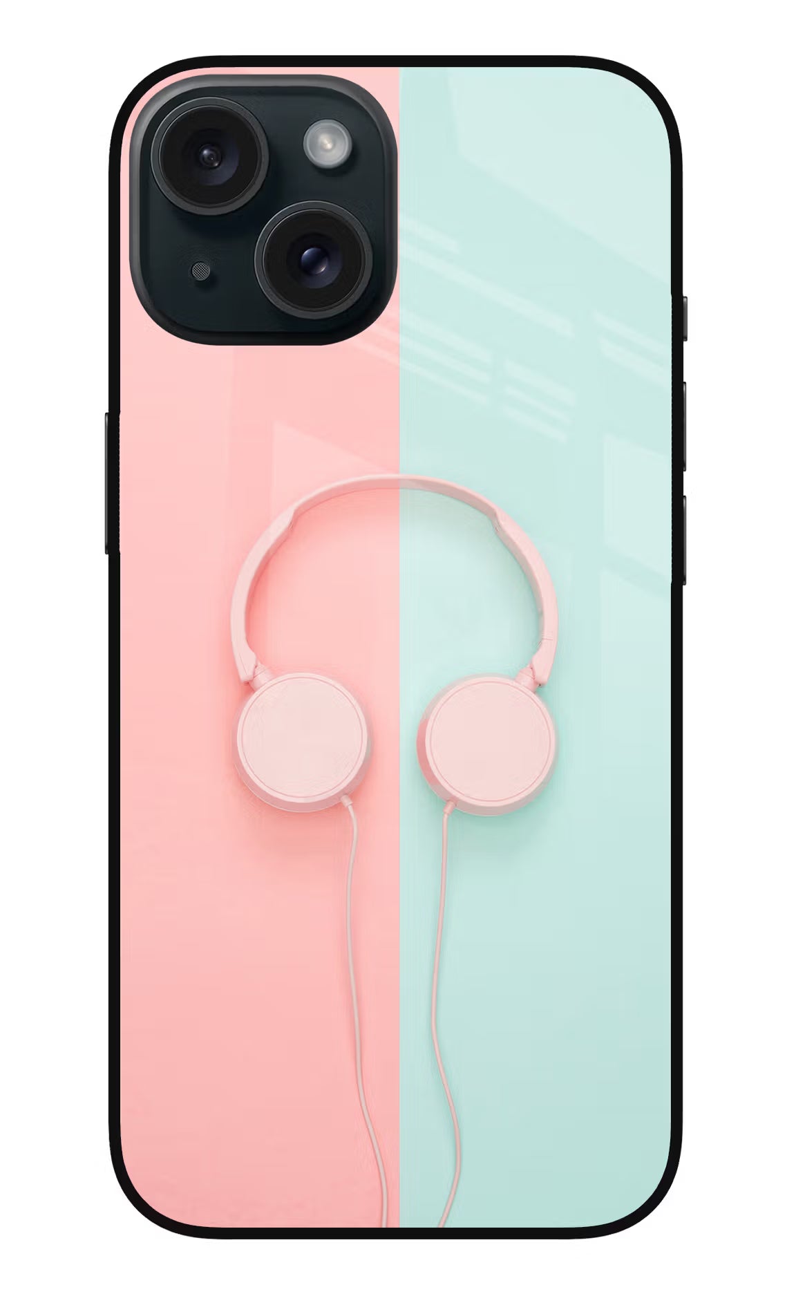 Music Lover iPhone 15 Glass Case Back Cover by Casekaro