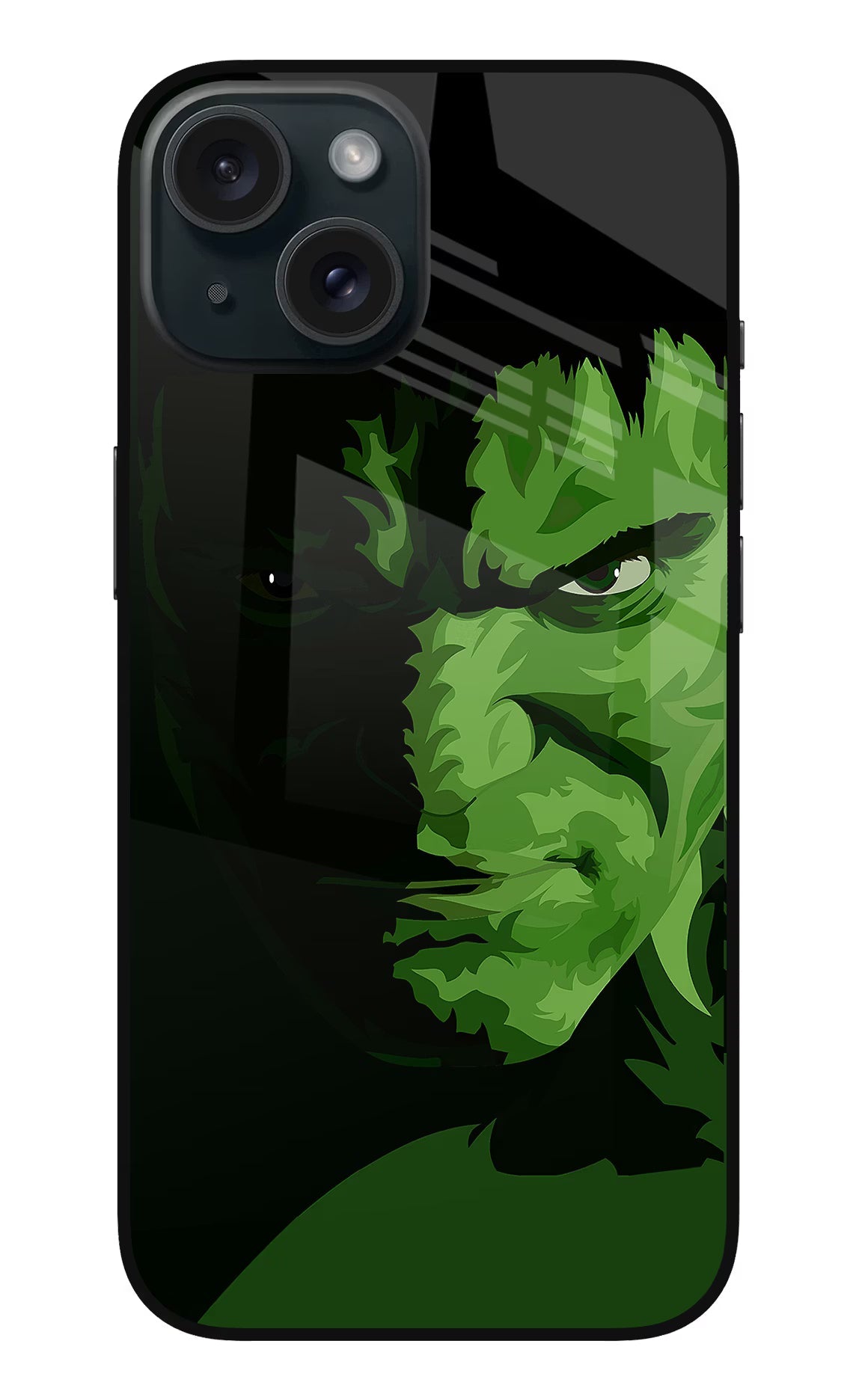 HULK iPhone 15 Glass Case Back Cover by Casekaro