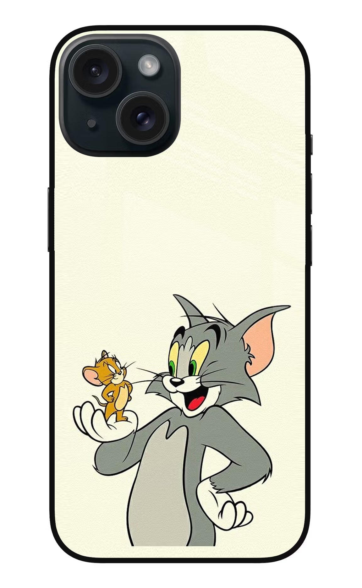Tom & Jerry iPhone 15 Glass Case Back Cover by Casekaro