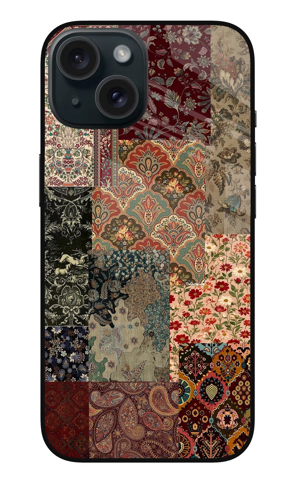 Desi Print iPhone 15 Glass Case